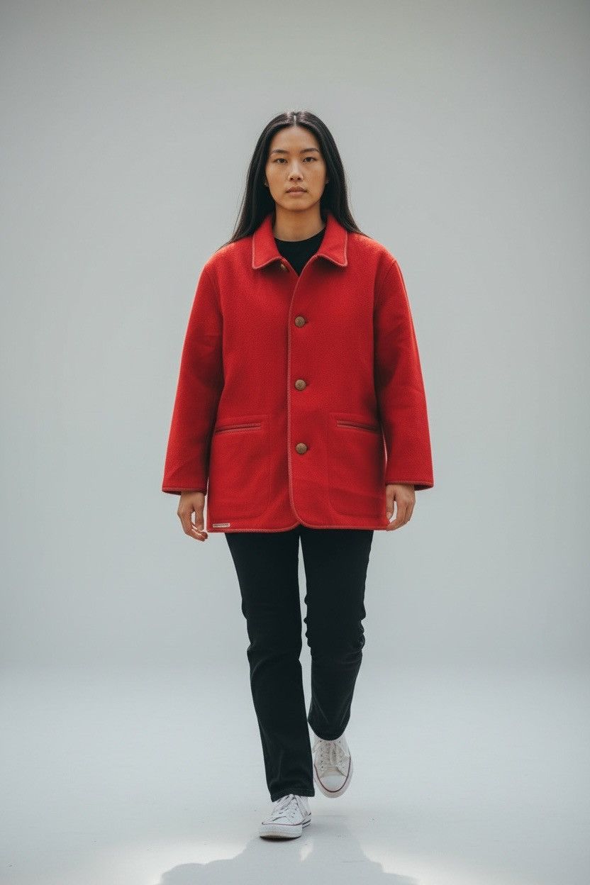 Mademoiselle Non Non Mademoiselle Non Non Jacket Leather Trim Issey Miyake Size L / US 10 / IT 46 - 1 Thumbnail