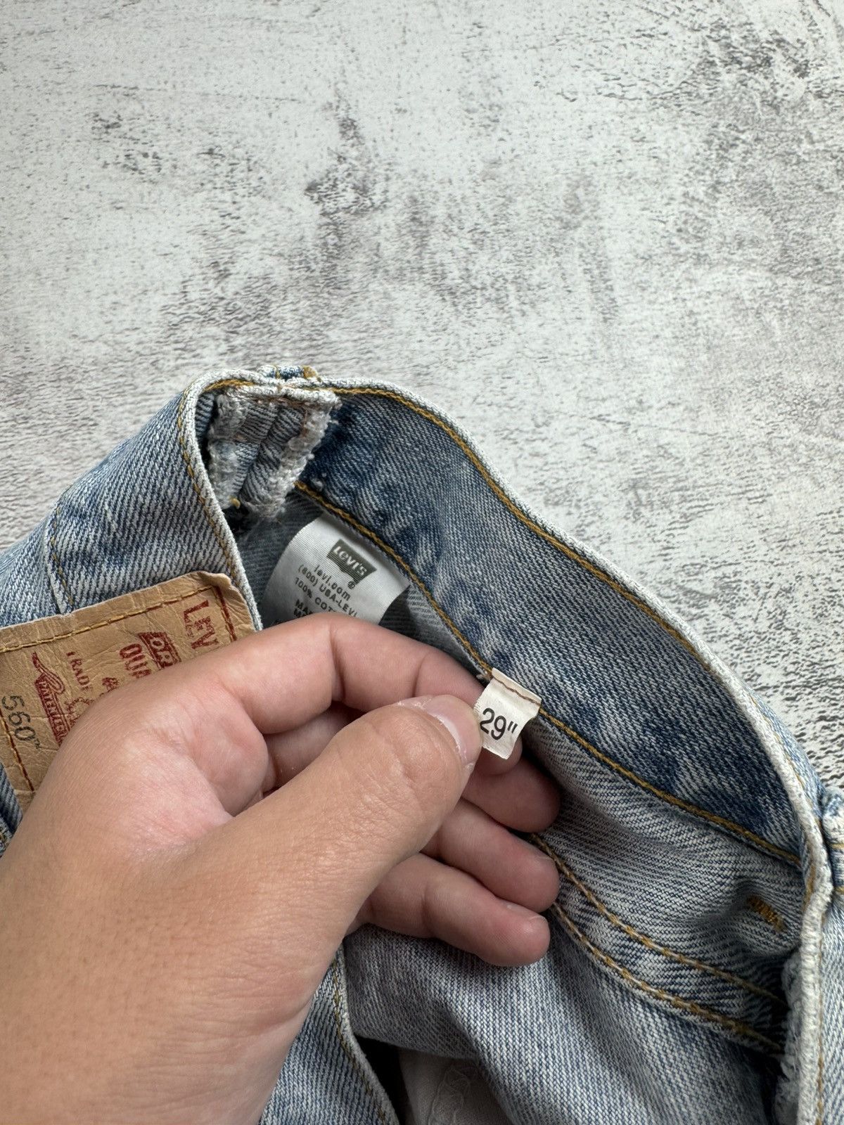 Levi's LEVIS 560 Comfort Fit W29 L30 Denim Straight USA 90s Jeans Pants Trousers Size US 30 / EU 46 - 18 Thumbnail
