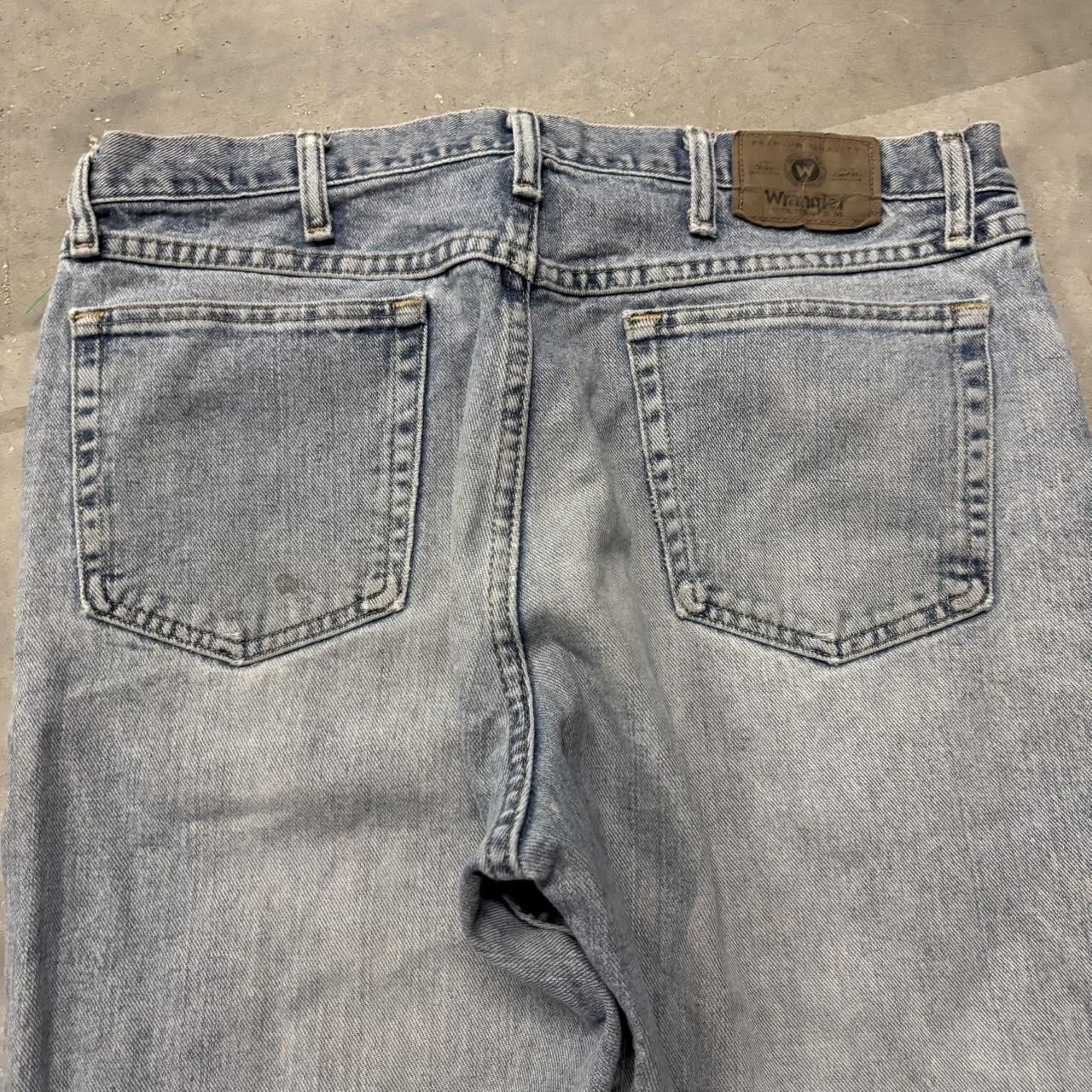 Japanese Brand × Vintage Crazy Vintage Y2K/2000s Faded Light Wash Distressed Skater Denim Jeans! Size US 36 / EU 52 - 7 Thumbnail