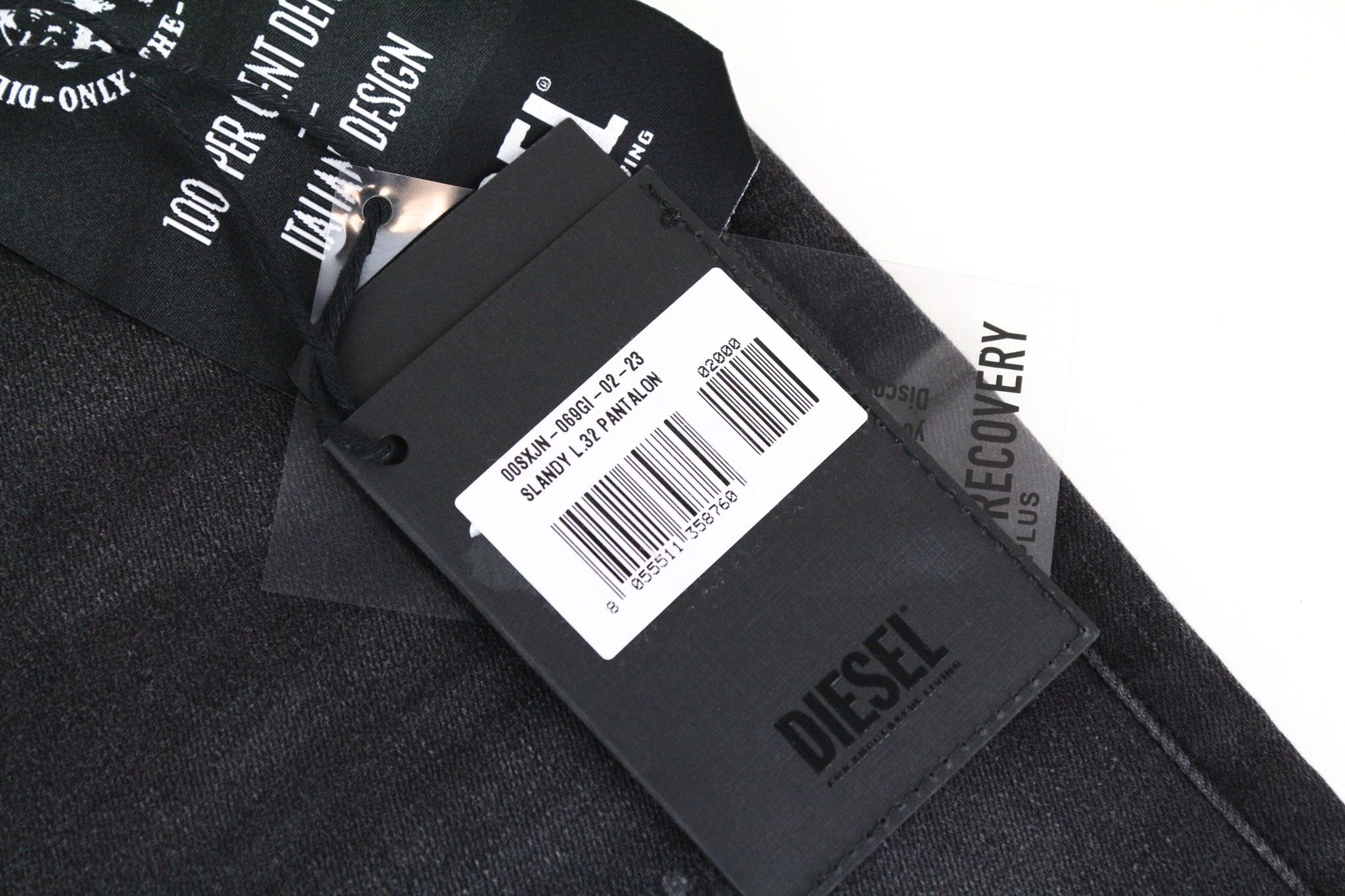 Diesel SLANDY 069GI W23/L32 Grey Stretch Distress Jeans 69899 Size 23" - 11 Thumbnail
