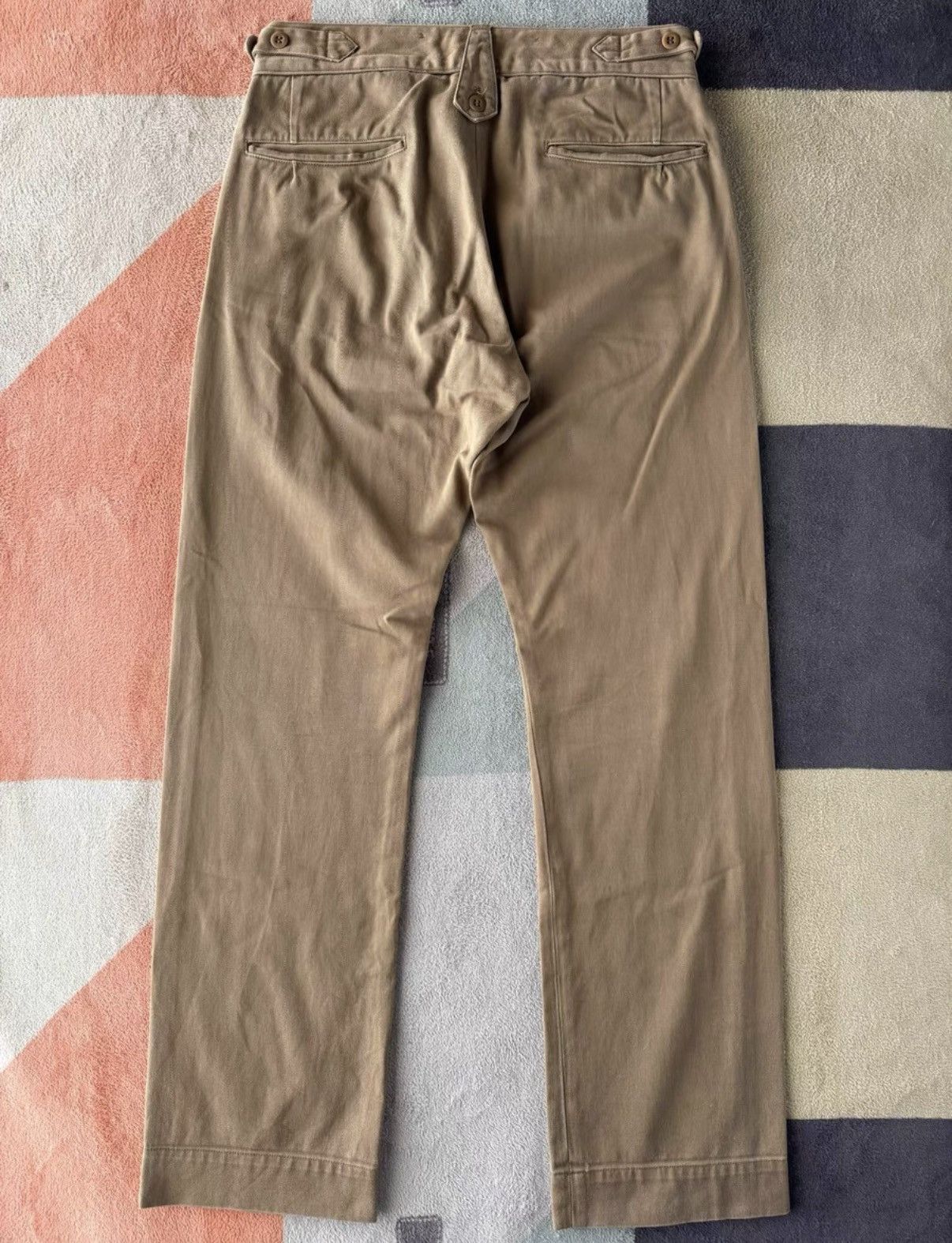 RRL Ralph Lauren RRL Ralph Lauren Double RL Khaki Military Pants K22 Size US 29 - 7 Thumbnail