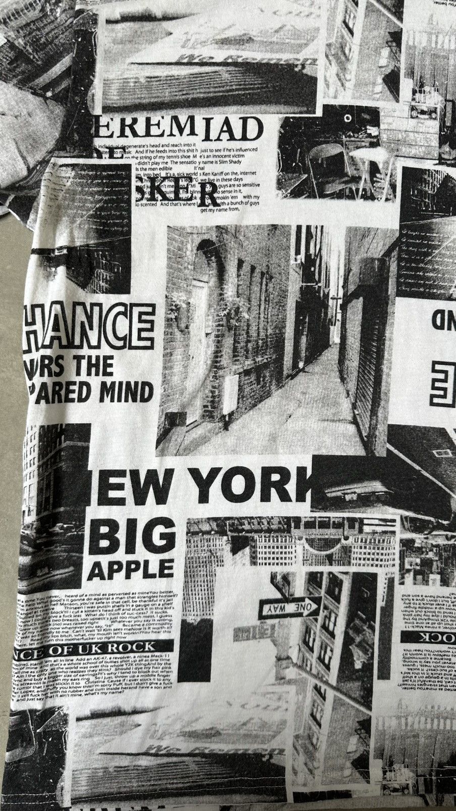 Japanese Brand VINTAGE SMACK NEWSPAPER SHORT SLEEVE HOODIE Size US M / EU 48-50 / 2 - 2 Thumbnail