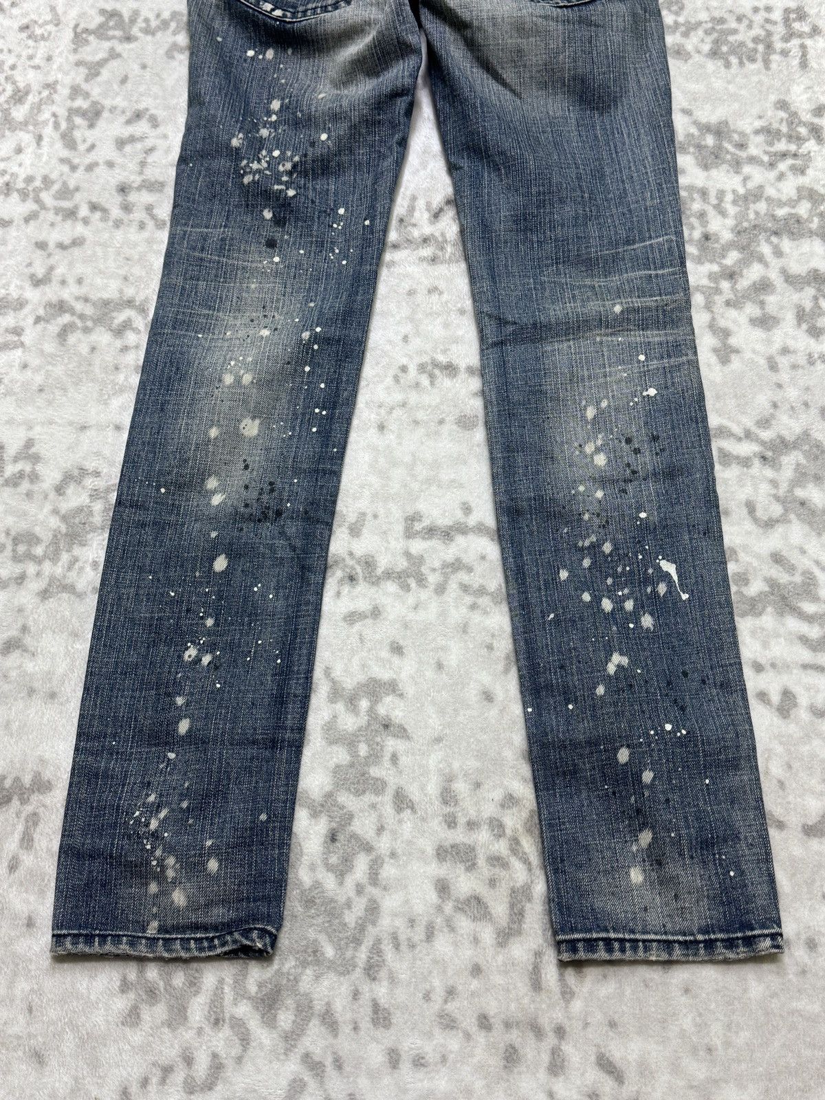 5351 POUR LES FEMMES Archive 5351 Pour Les Fammes Distressed Slim Biker jeans Size 26" / US 2 / IT 38 - 13 Thumbnail