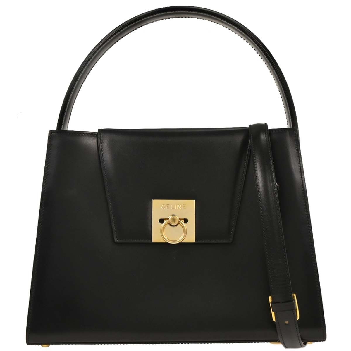 Celine Celine Gancini Handbag Leather Size ONE SIZE - 1 Thumbnail