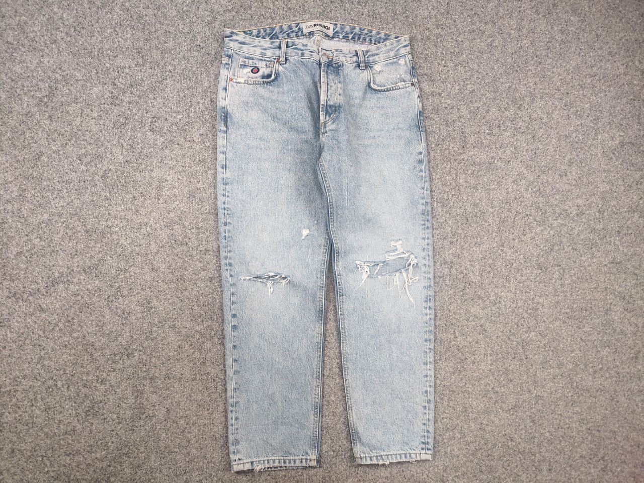 Rhude Zara Rhuigi RHUDE Design Baggy Relaxed Fit men's Mom Jeans Size US 34 / EU 50 - 4 Thumbnail