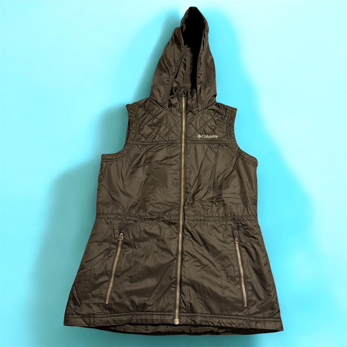 Columbia Columbia Black Women’s Hooded Puffer Vest Small Lightweight Size S / US 4 / IT 40 - 3 Thumbnail