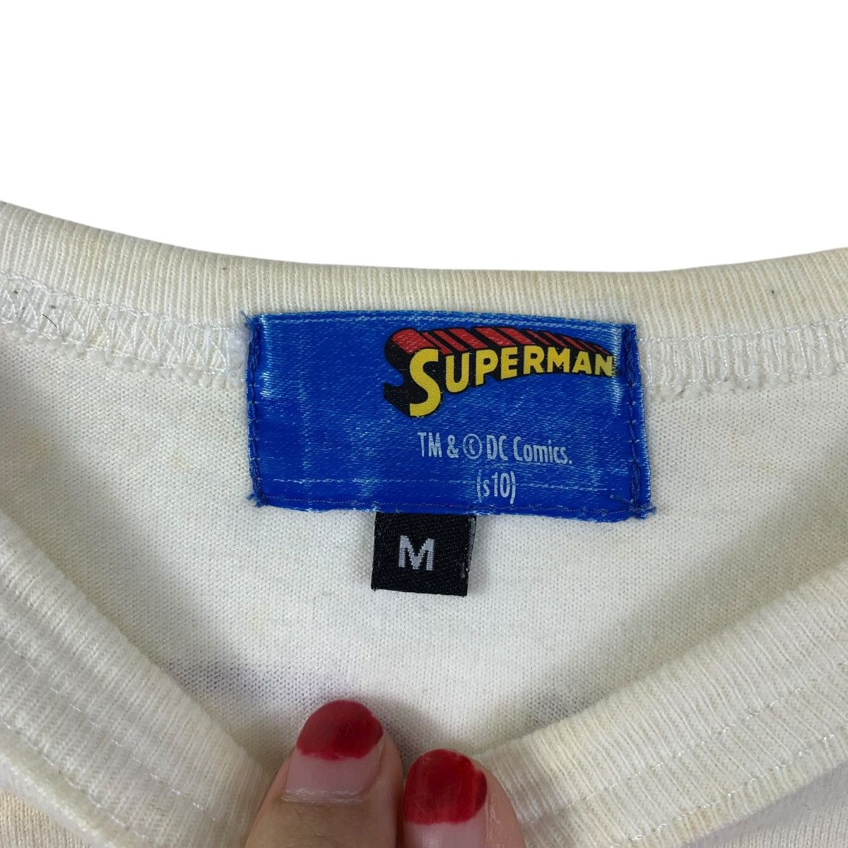 DC Comics Vintage Superman DC Comics Long Sleeve Graphic Tee White Size US M / EU 48-50 / 2 - 3 Thumbnail