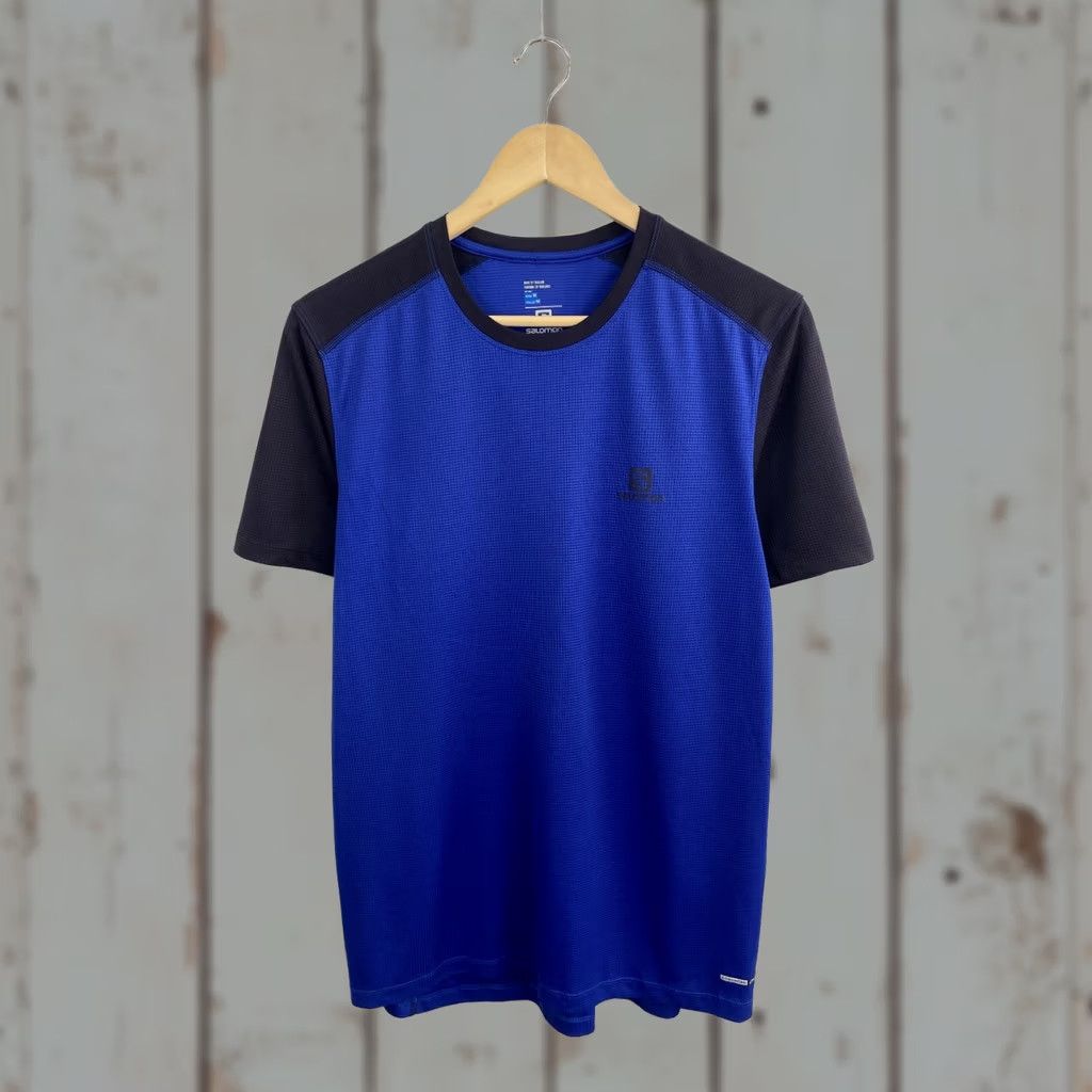 Salomon VINTAGE Salomon Outdoor T-Shirt M Blue Mens Size US M / EU 48-50 / 2 - 1 Thumbnail