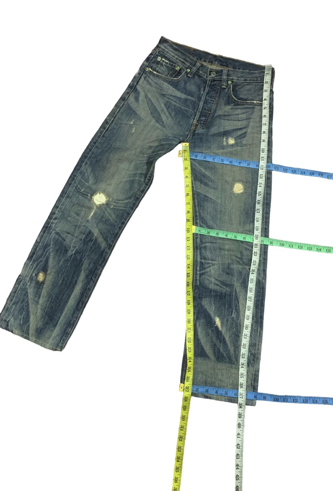 Levi's LEVI’S 501 DISTRESSED AGING DENIM Size US 28 / EU 44 - 5 Thumbnail