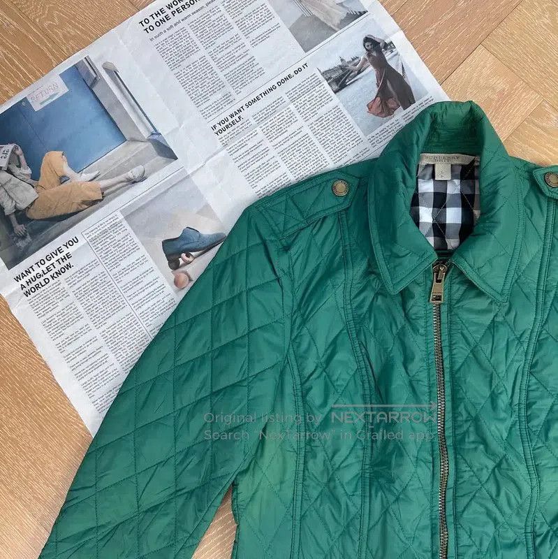 Burberry Burberry Green Women's Cotton Jacket. Size S / US 4 / IT 40 - 5 Thumbnail