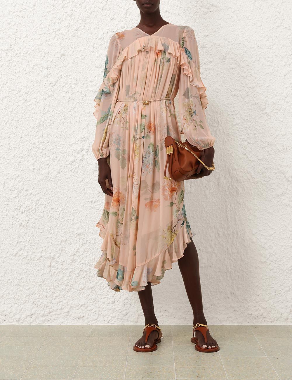 Zimmermann Illuminate Cape Dress Size XS / US 0-2 / IT 36-38 - 1 Thumbnail