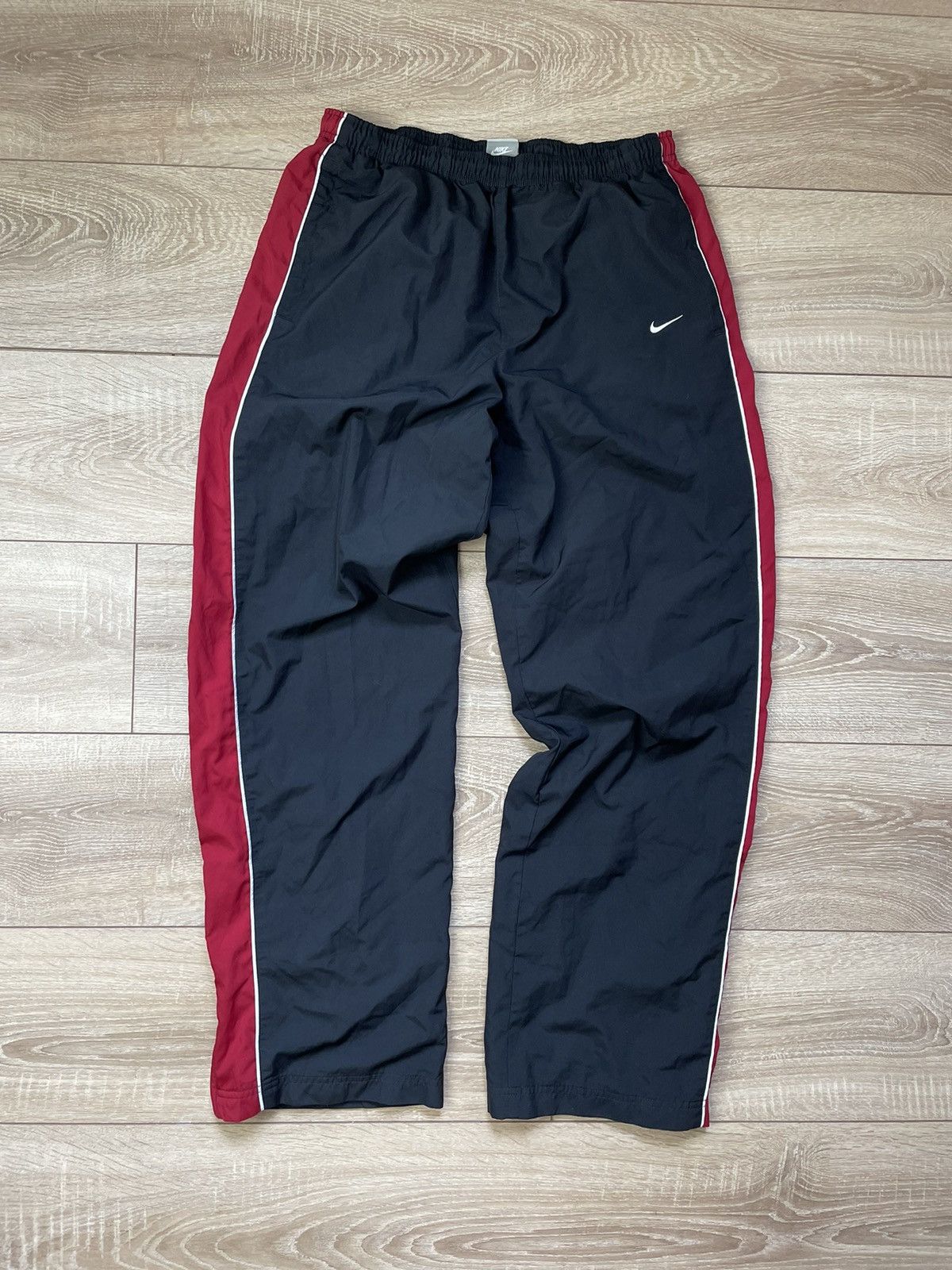 Nike × Vintage Nike Track vintage pants nylon Y2K swoosh joggers Size US 36 / EU 52 - 1 Thumbnail