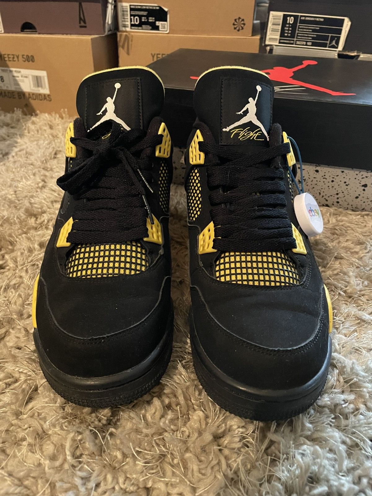 Jordan Brand Jordan 4 Thunder 2012 Size US 9 / EU 42 - 4 Thumbnail