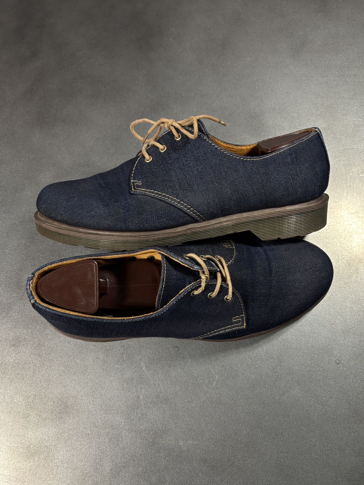 Dr. Martens F/W 2004 Doc Martens Denim Derby Boots Y2K Vintage Cagney 10 Size US 10.5 / EU 43-44 - 2 Thumbnail