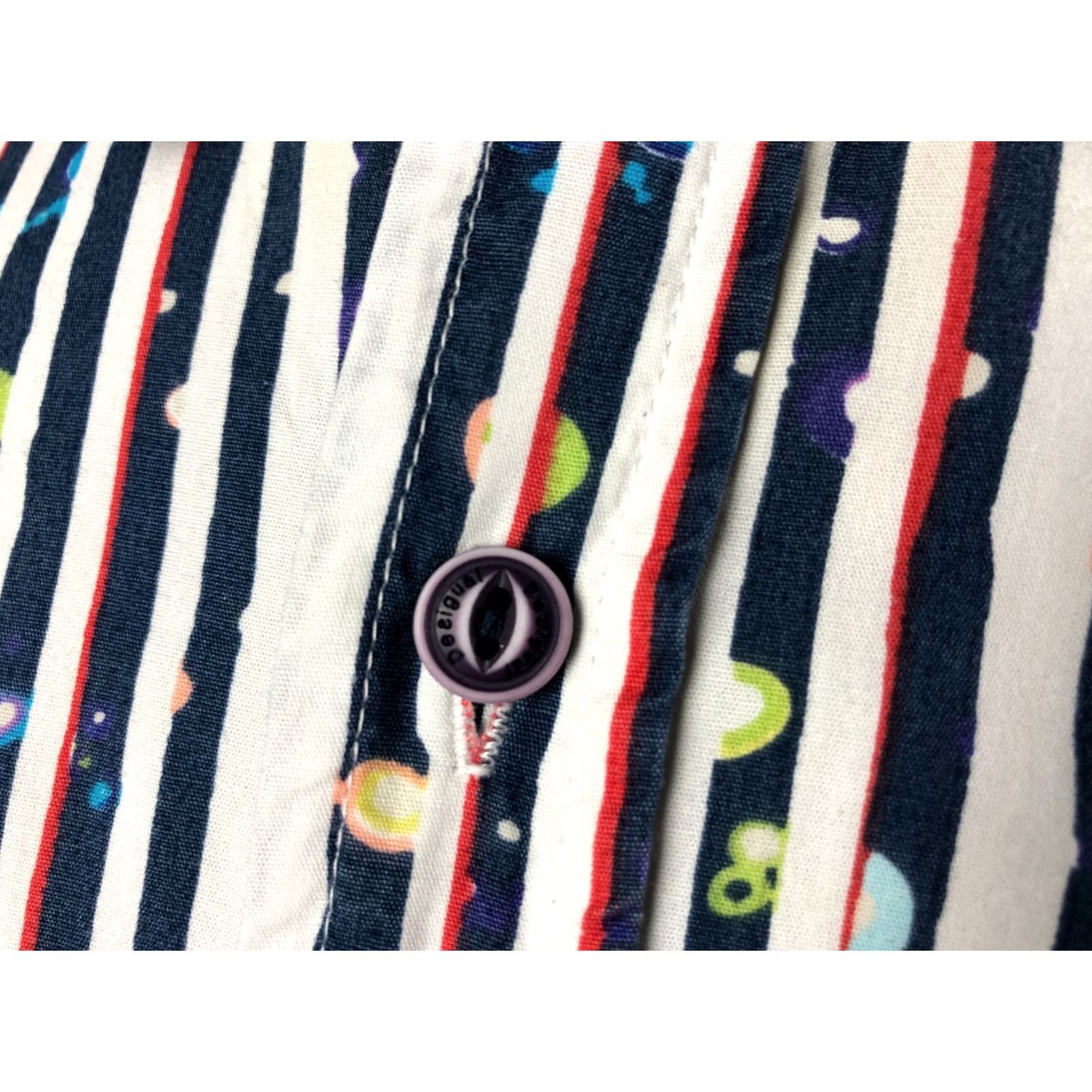 Desigual Desigual Mens Shirt Multicolor Cotton Striped Long Sleeve Button-Up Casual Adult L Size US L / EU 52-54 / 3 - 7 Thumbnail