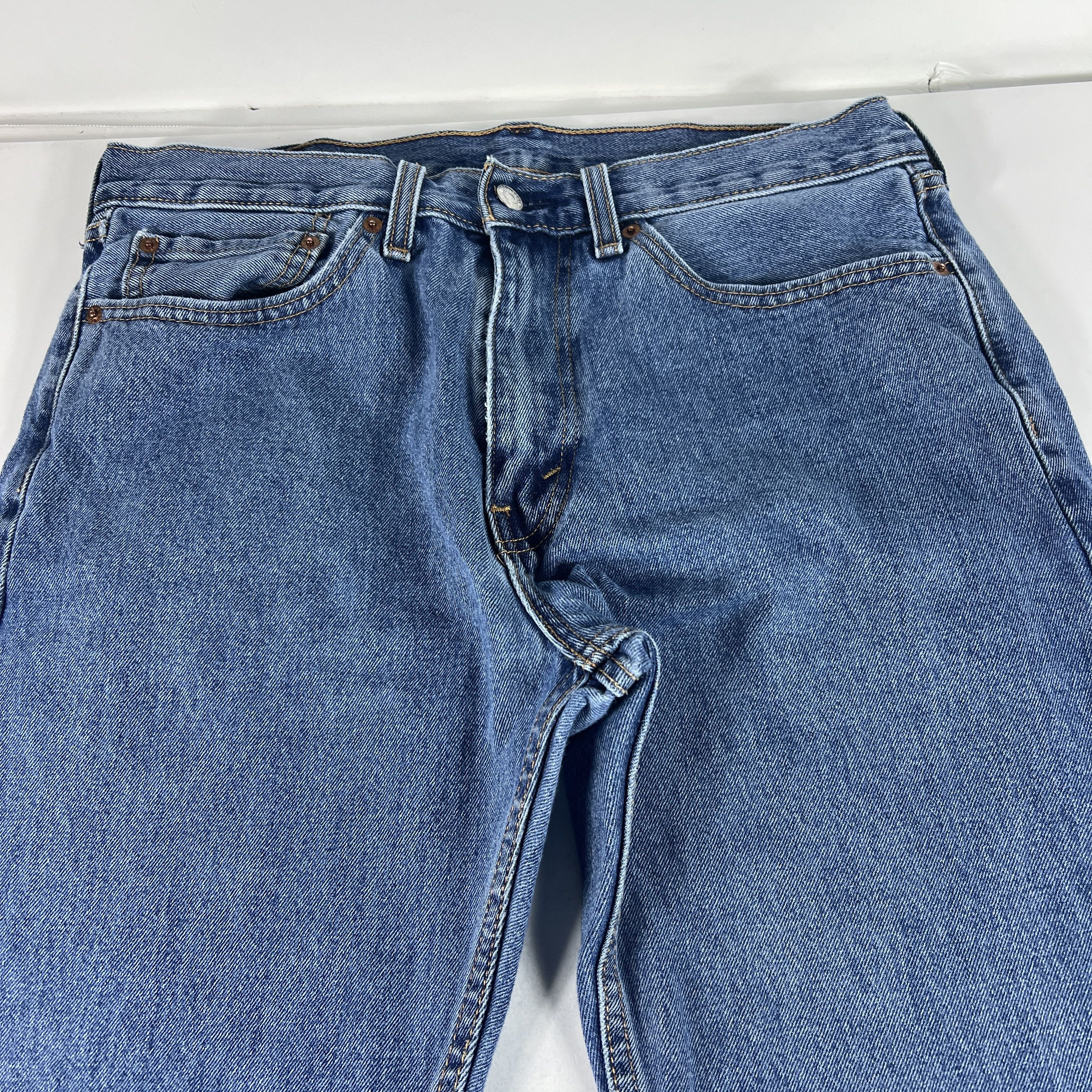 Levi's Levi's Jeans 505 Straight Leg Blue Faded Cotton Denim Size US 34 / EU 50 - 4 Thumbnail