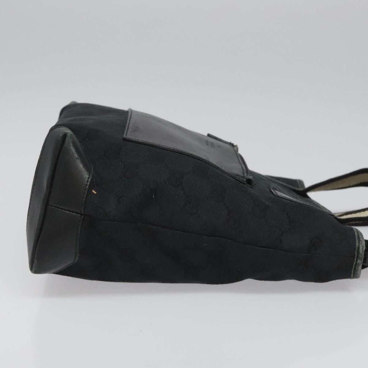 Gucci GUCCI GG Canvas Sherry Line Tote Bag Black White 019 0402 Size ONE SIZE - 4 Thumbnail