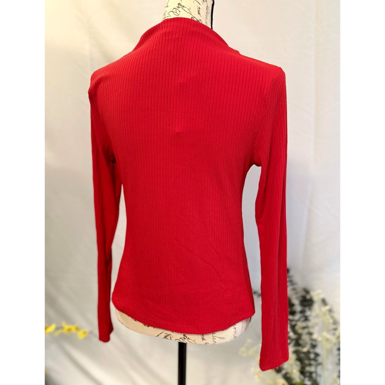 Other A New Day Boat Neck Long Sleeve Knit Top Red size M Size M / US 6-8 / IT 42-44 - 11 Thumbnail