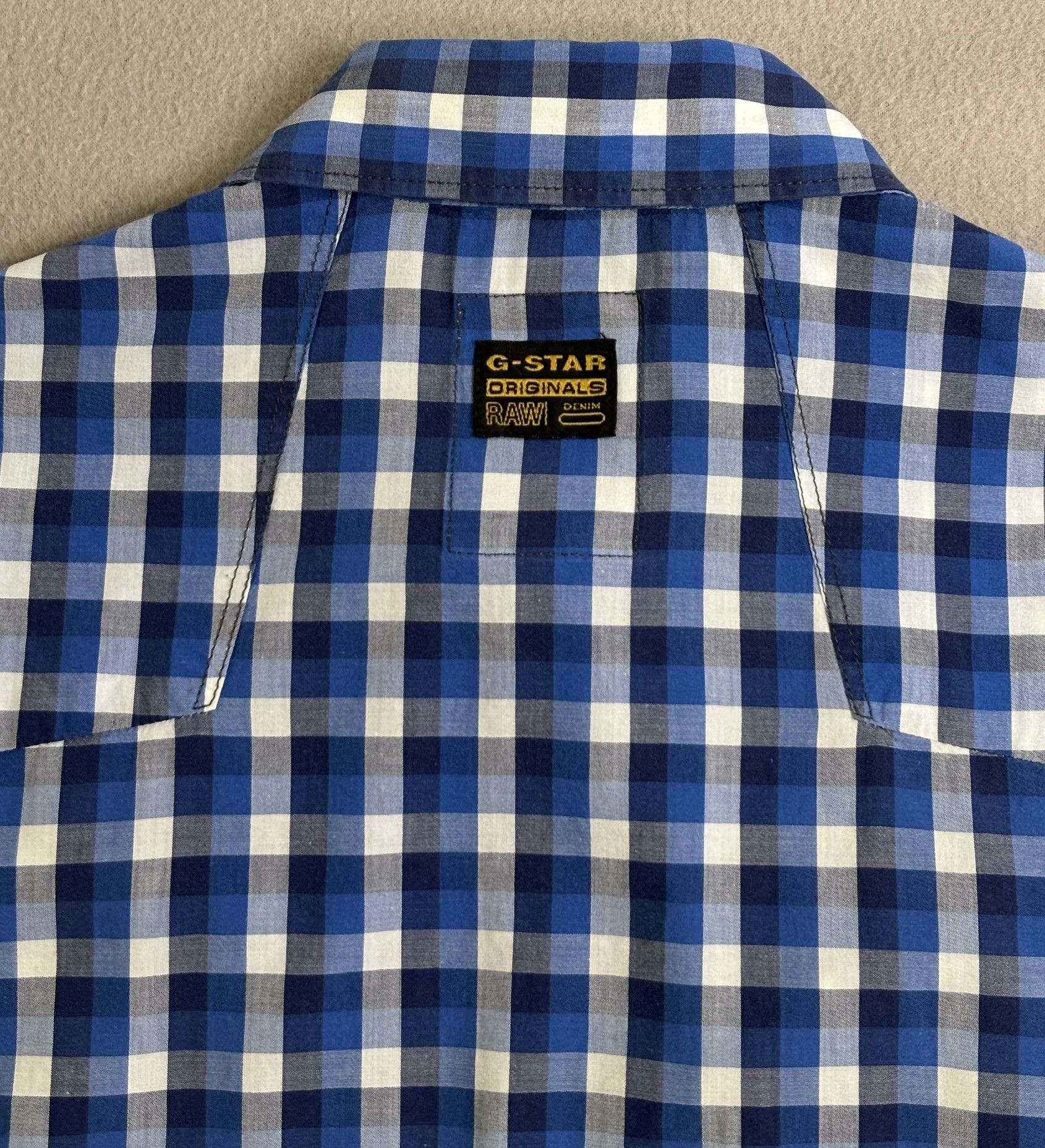G-Star G Star Raw Shirt Medium blue white check Size US M / EU 48-50 / 2 - 12 Thumbnail