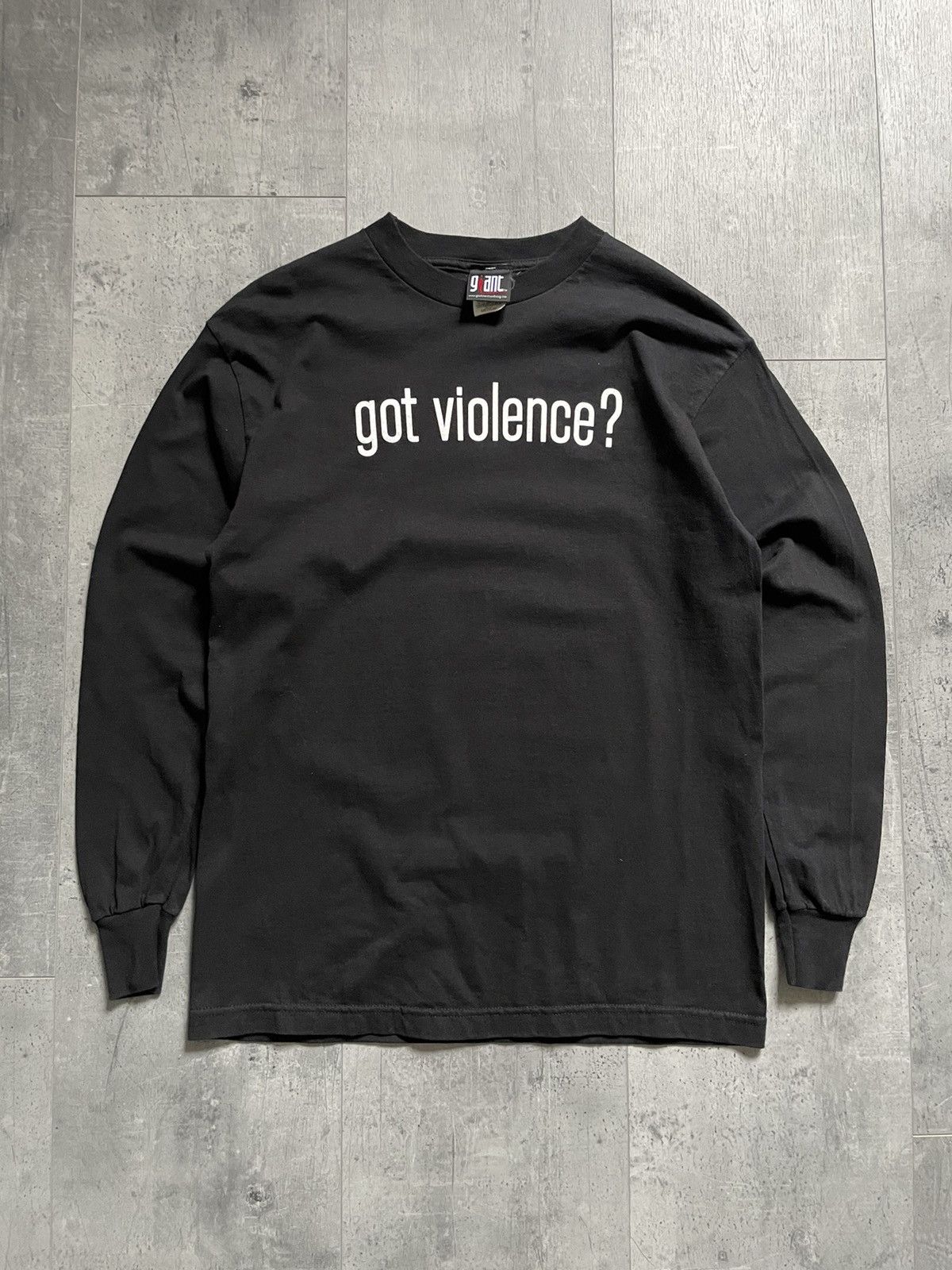 Giant Vintage Marilyn Manson Got Violence Long Sleeve T-shirt 
