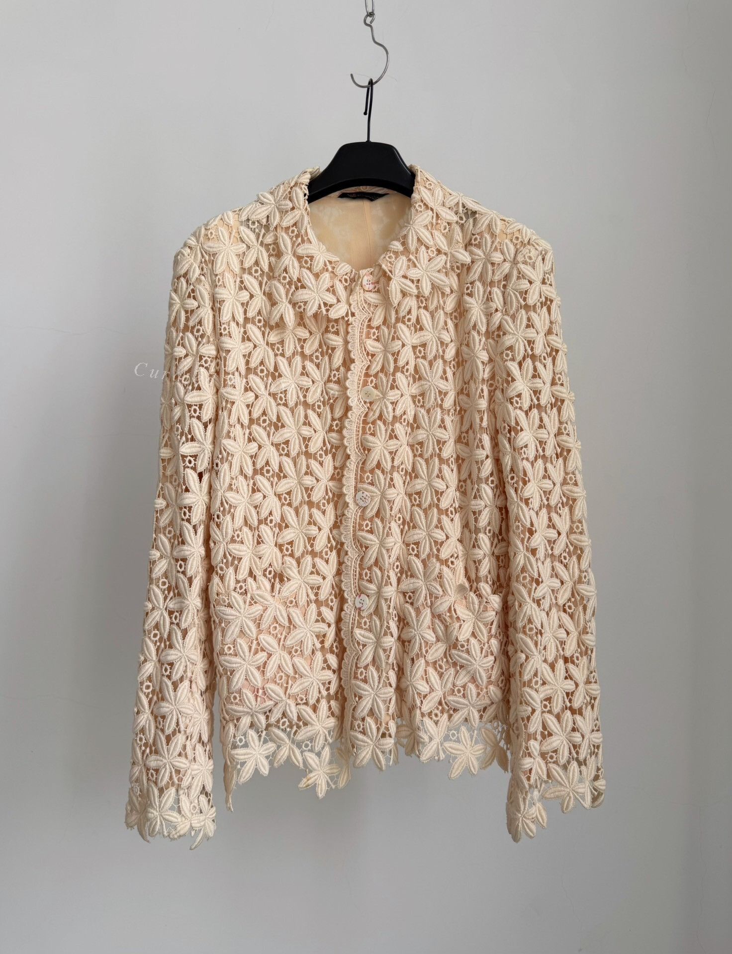 Rei Kawakubo Comme des Garçons 1990 Lace Coat Size M / US 6-8 / IT 42-44 - 1 Thumbnail