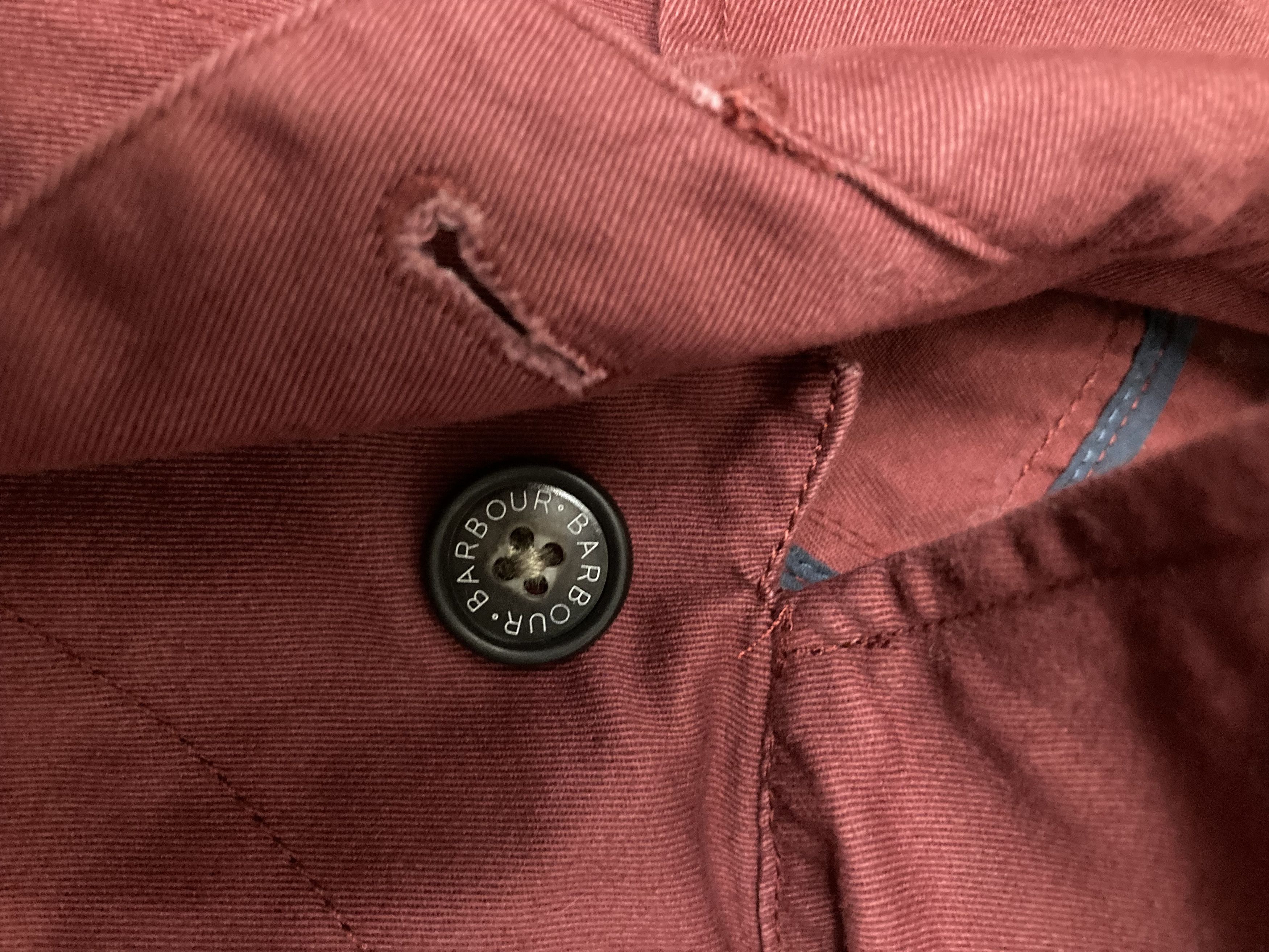 Barbour Barbour Saltwater Overshirt Burgundy Red Mulberry Cotton Size L / US 10 / IT 46 - 5 Thumbnail