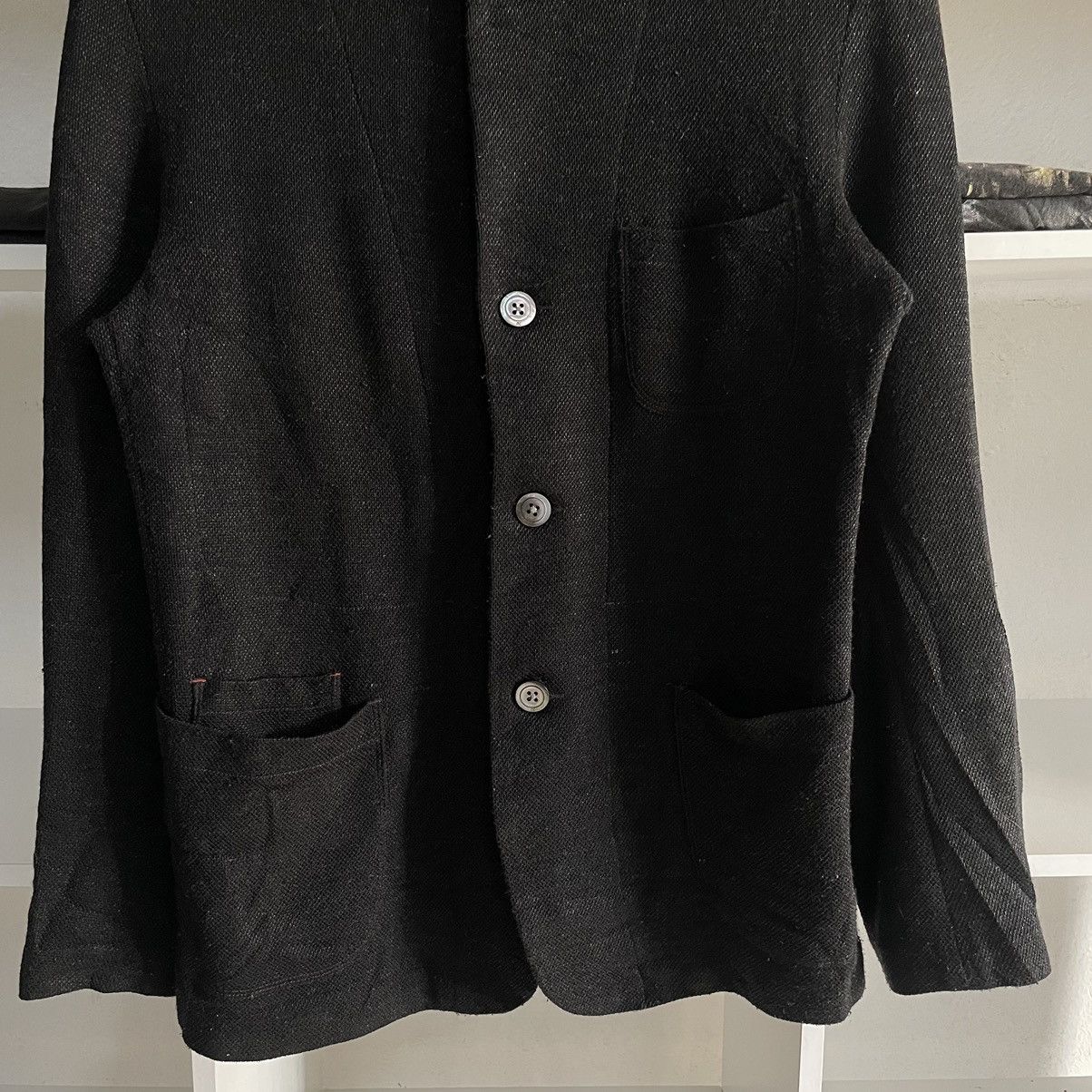 Kapital 🇯🇵 45rpm Black Wool Knit Blazer Jacket Kapital style Size US S / EU 44-46 / 1 - 8 Thumbnail