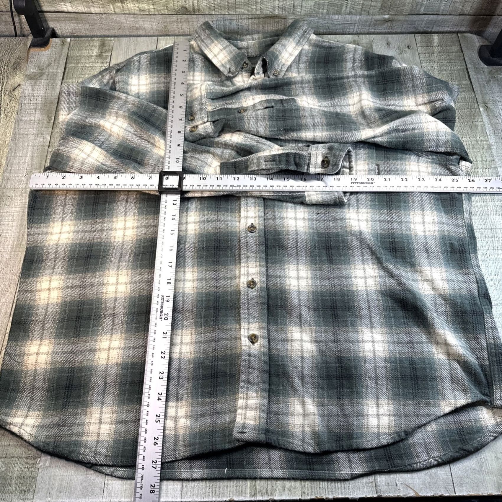 Eddie Bauer Eddie Bauer Shirt Mens Flannel Green Plaid Long Sleeve Relaxed Fit Button-Up Casual Outdoor L Mens Size US L / EU 52-54 / 3 - 4 Thumbnail