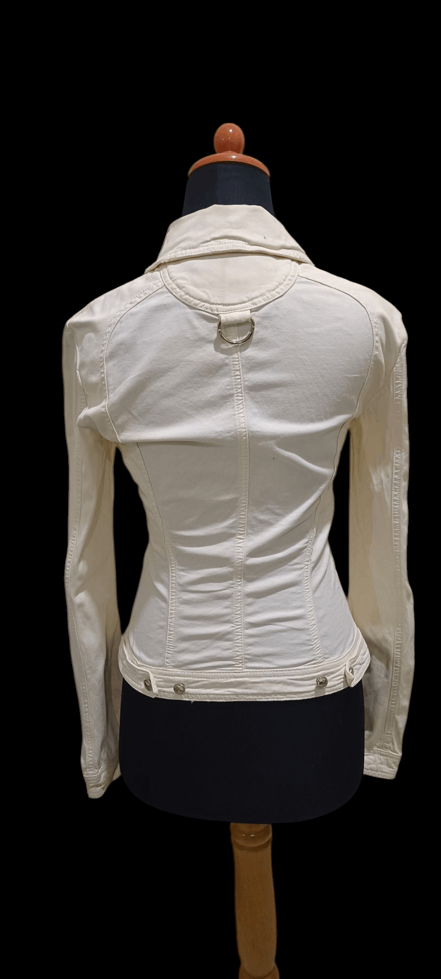 Versace × Vintage Versace Asymmetrical Zipper Bikers Jacket Size XS / US 0-2 / IT 36-38 - 4 Thumbnail