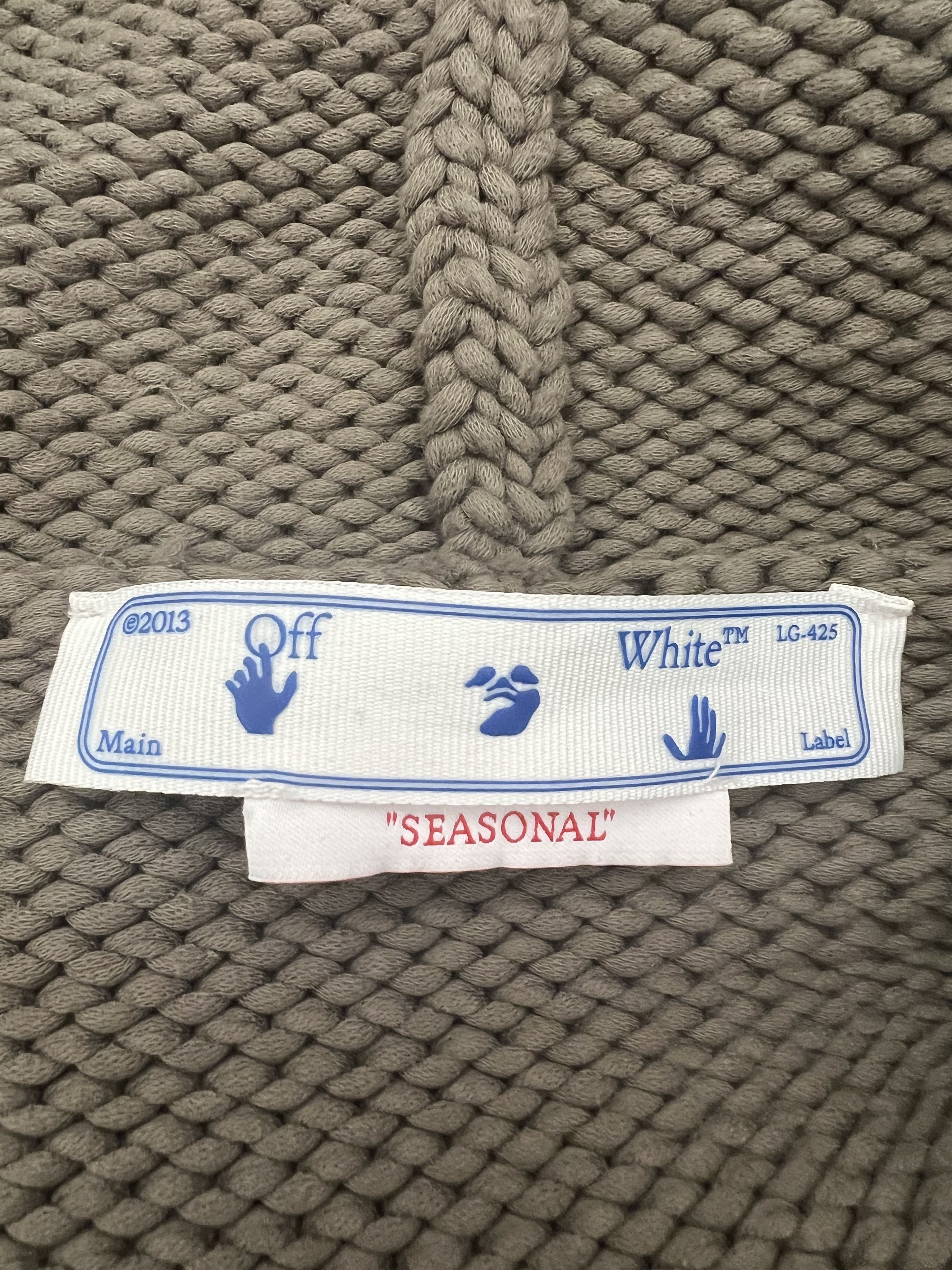 Off-White Virgil Alboh SS22 Tactical Knit Hoodie Size US M / EU 48-50 / 2 - 10 Thumbnail