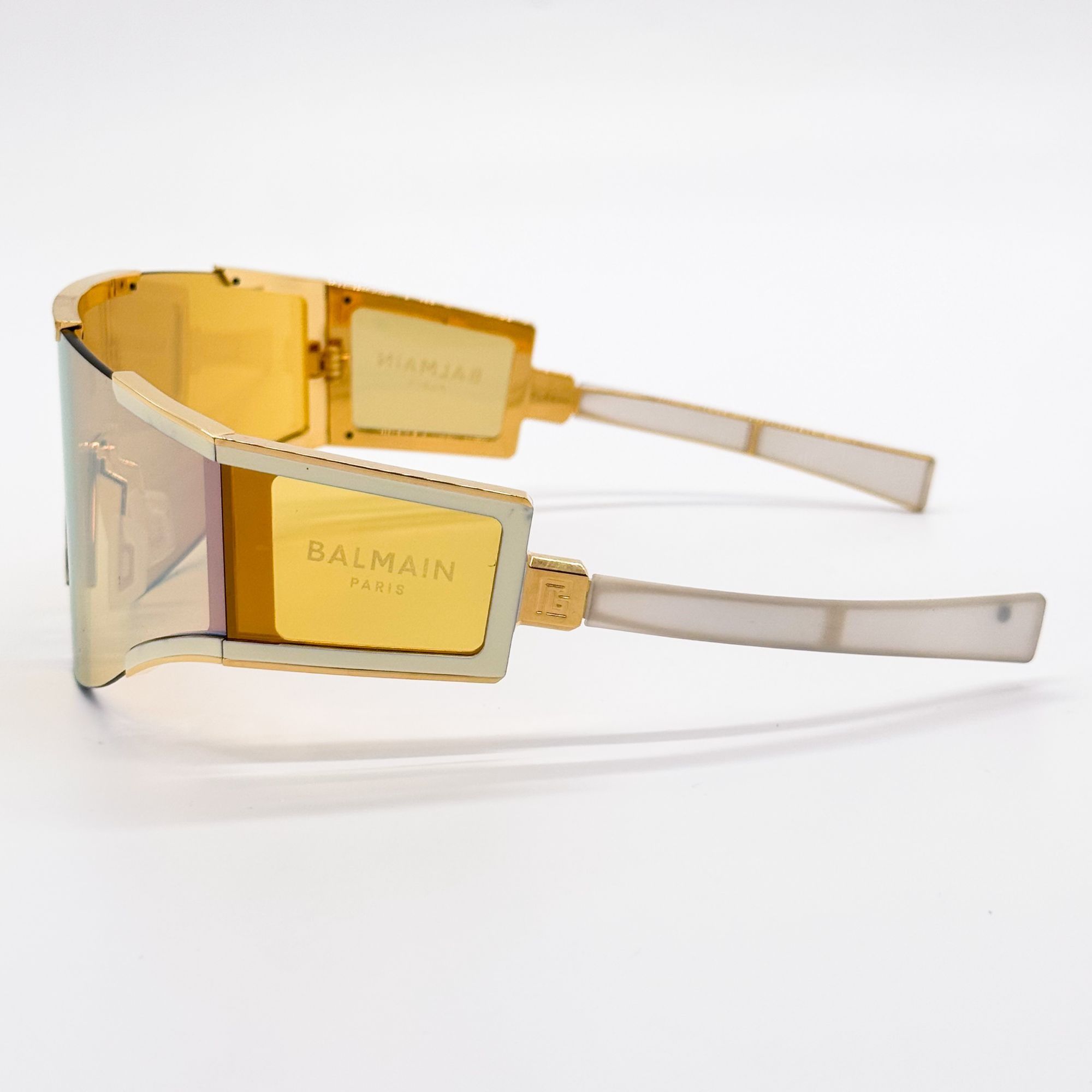 Balmain NEW BALMAIN SUNGLASSES BPS-138B GOLD UNISEX EYEWEAR BALMAIN Size ONE SIZE - 9 Thumbnail