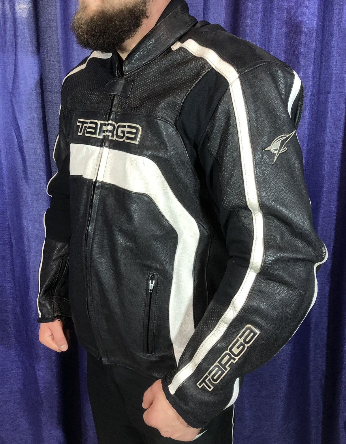 Dainese × Honda × Yamaha Targa Motorcycle leather jacket Racing Size US XL / EU 56 / 4 - 3 Thumbnail