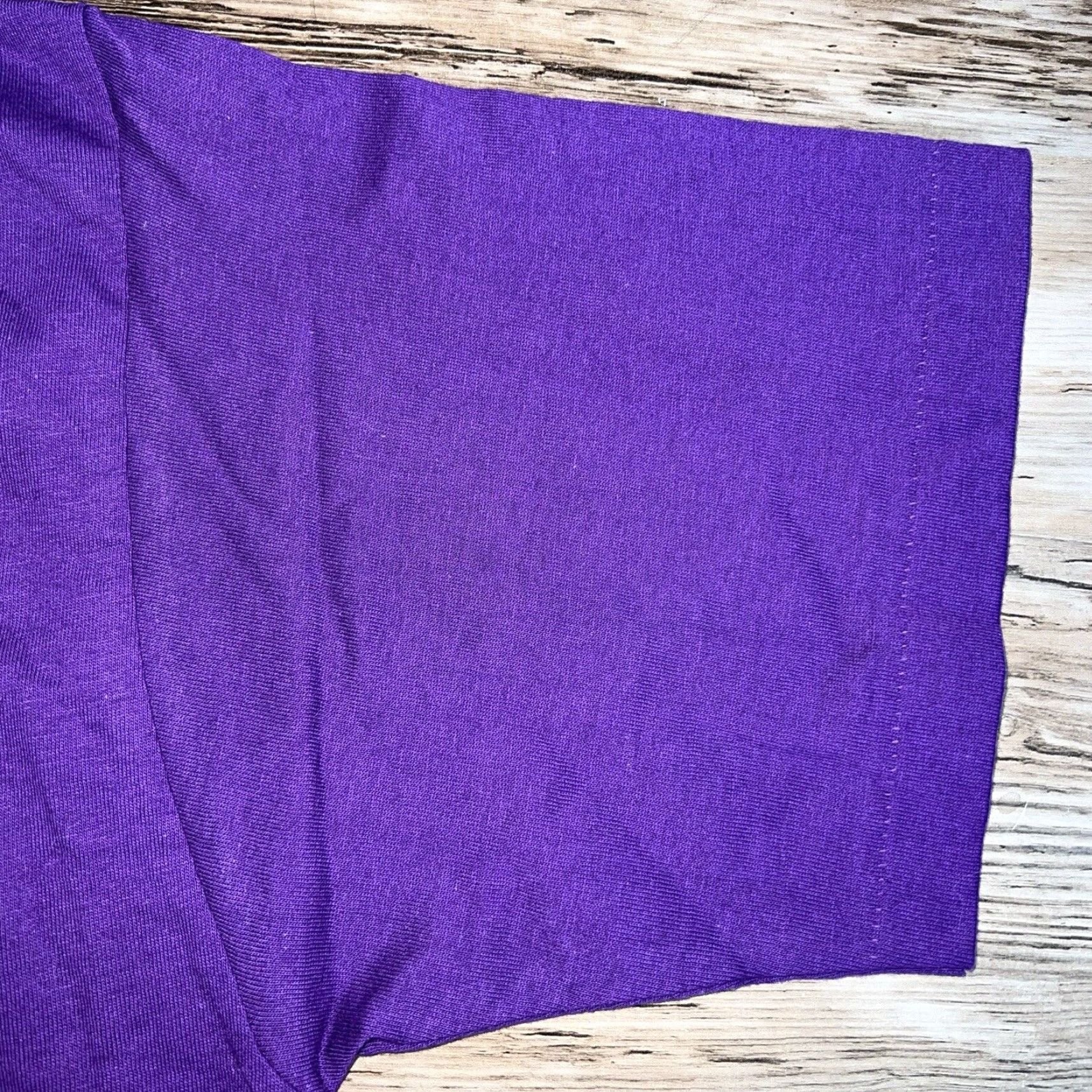 Vintage VINTAGE PSI Stitch Purple Flower Single Stitch T-Shirt Womens XL Size XL / US 12-14 / IT 48-50 - 5 Thumbnail