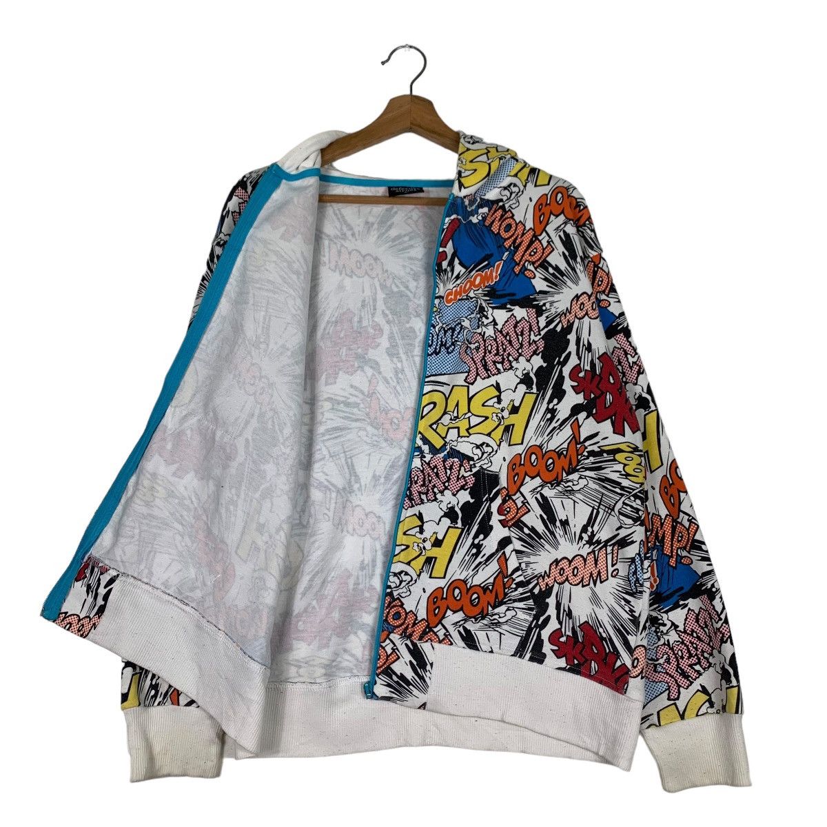 Japanese Brand DEFECTIVE STRUCT Fullprint Comics Zipper Hoodies #0578-C26 Size US L / EU 52-54 / 3 - 9 Thumbnail