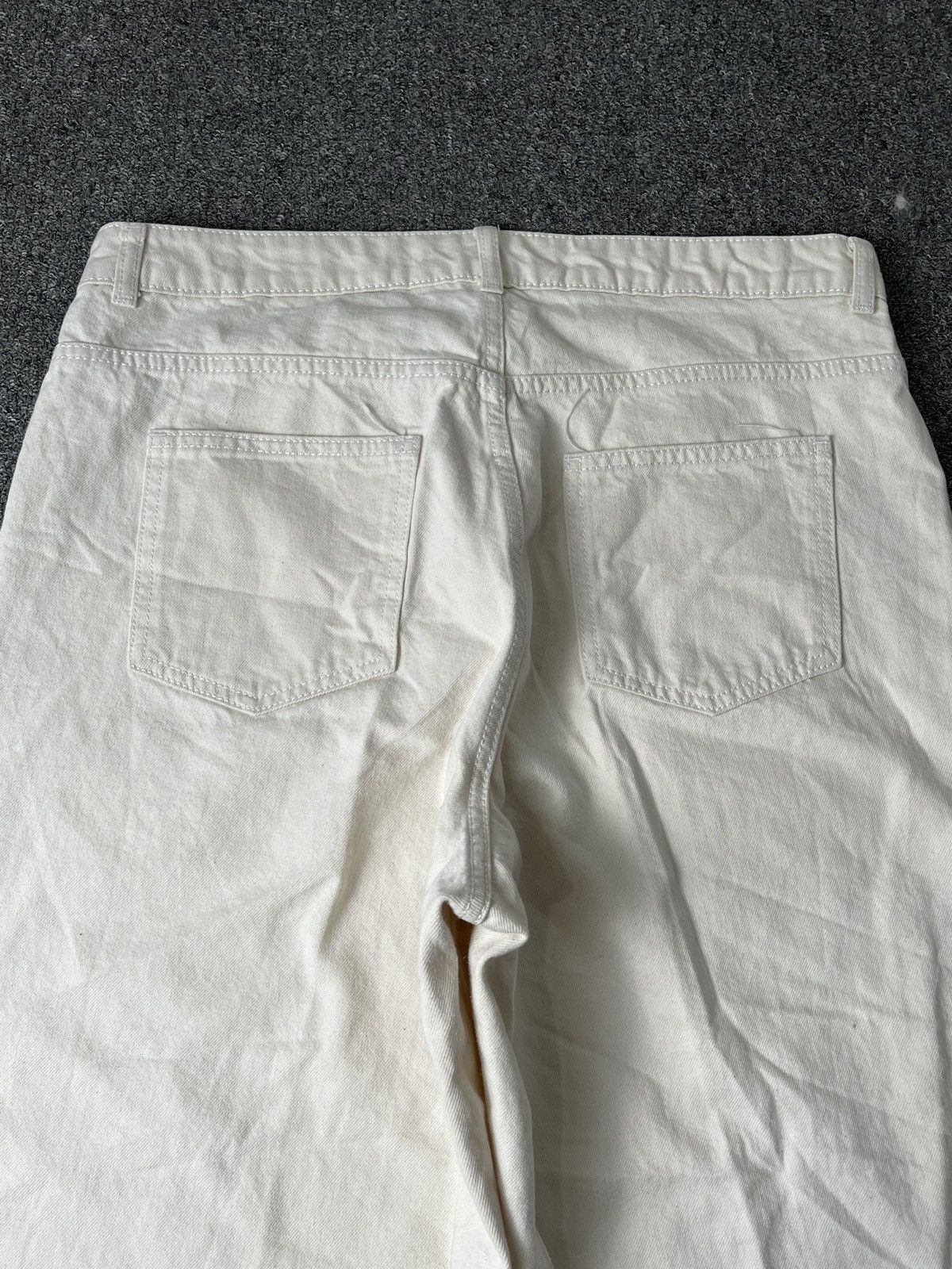 Ganni 2000s Ganni Fatigue True White Denim Size 37" - 9 Thumbnail