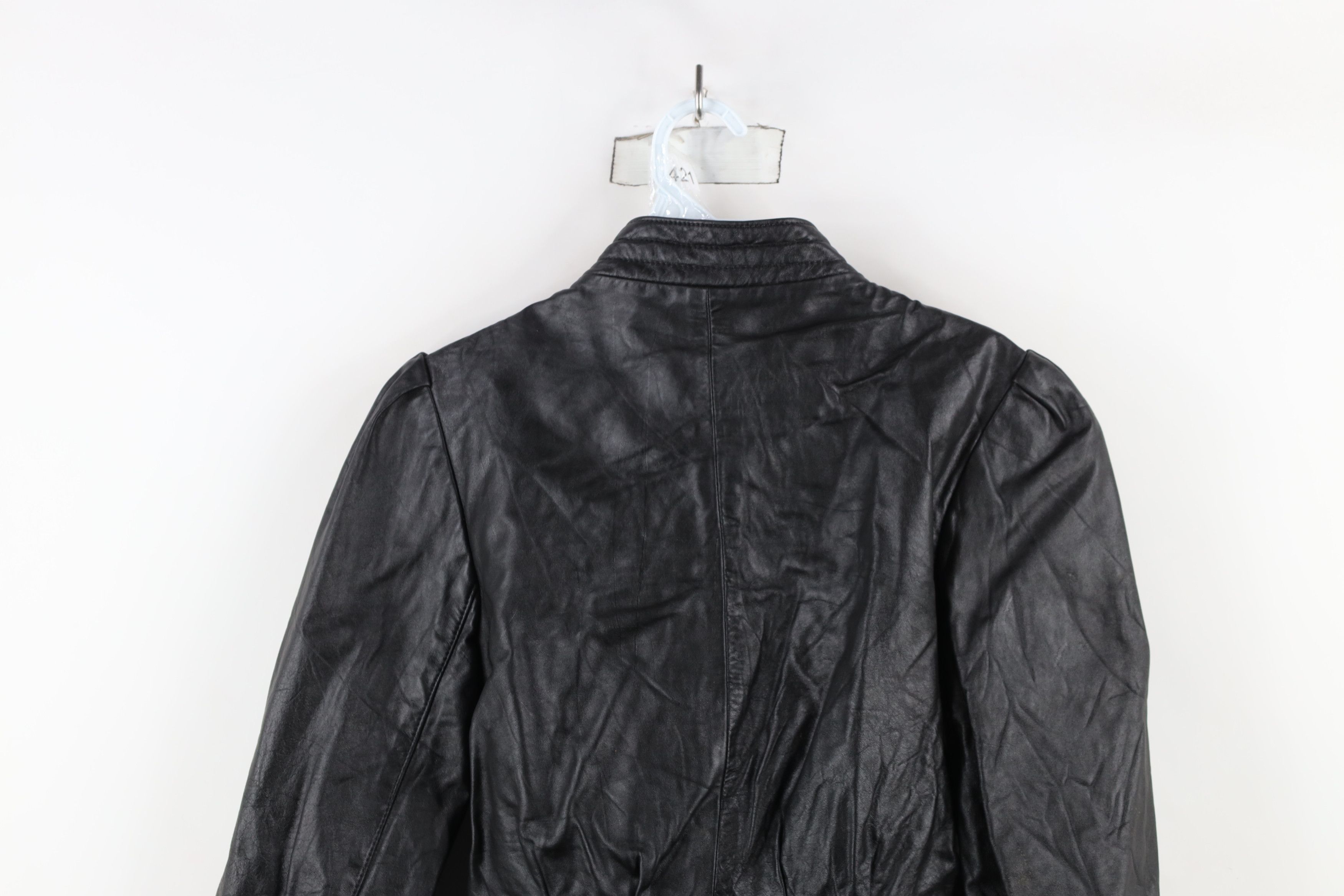 Vintage Vintage 80s 90s Streetwear Cropped Leather Bomber Jacket USA Size M / US 6-8 / IT 42-44 - 14 Thumbnail