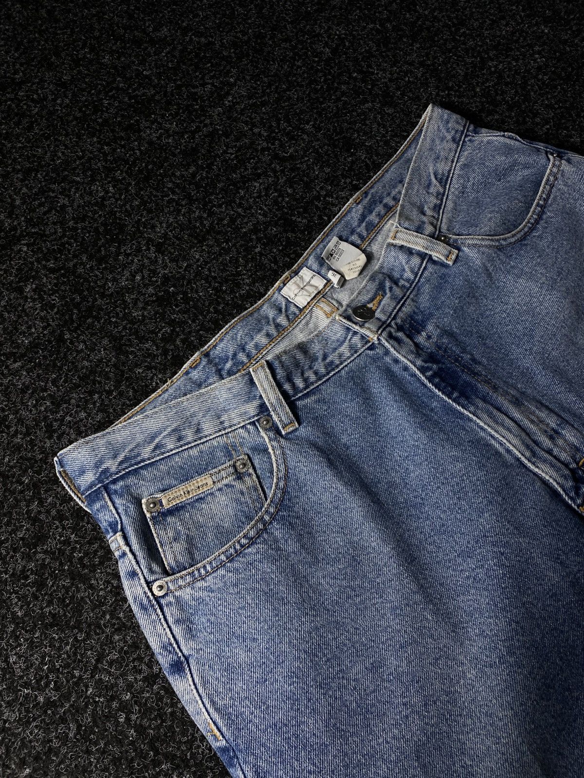 Calvin Klein × Vintage Crazy Vintage Y2K 00s Baggy Calvin Klein Skater Denim Jeans Size US 36 / EU 52 - 6 Thumbnail