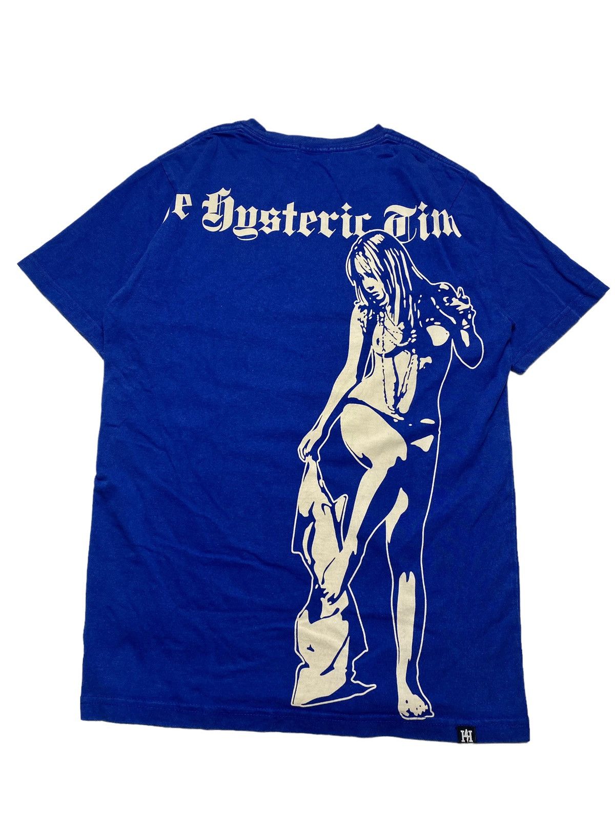 image of 2000S Hysteric Glamour - Printed Nude Hysteric Times in Electric Blue, Men's (Size Small)