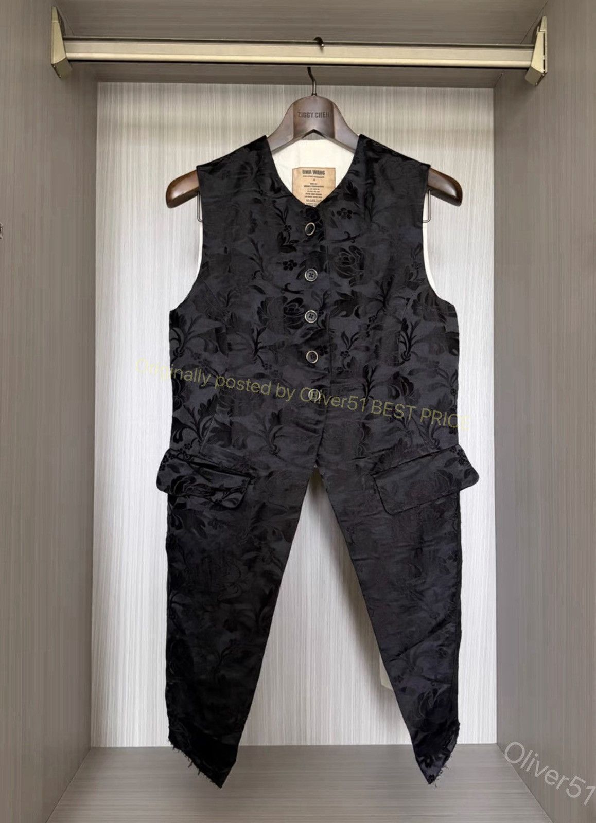 Uma Wang Uma Wang 22SS vintage‑finish long vest jacket YYYY17/2610 Size M / US 6-8 / IT 42-44 - 2 Thumbnail