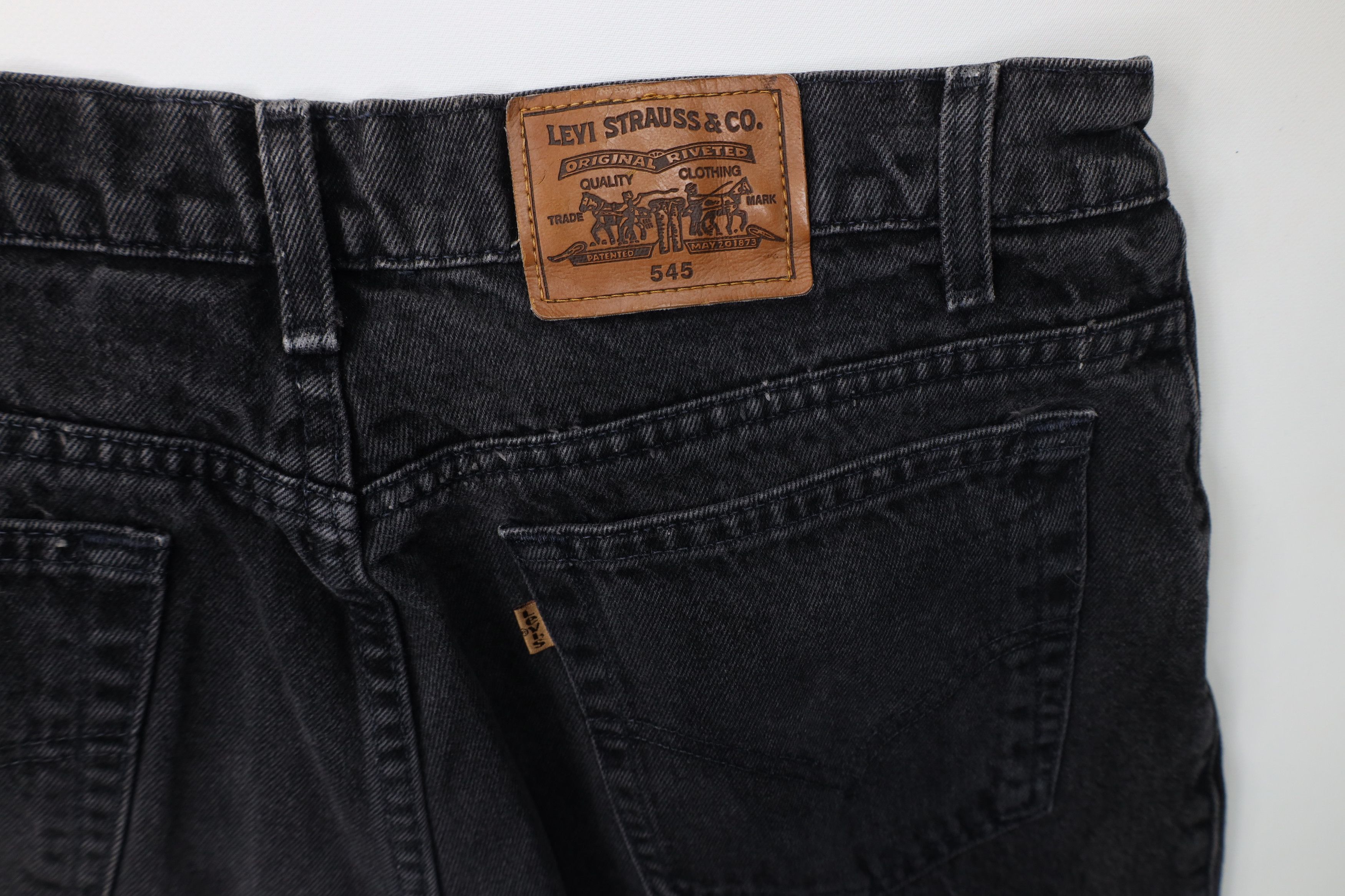 Levi's Vintage 90s Levis 545 Loose Fit Denim Jeans Black USA Size US 36 / EU 52 - 12 Thumbnail