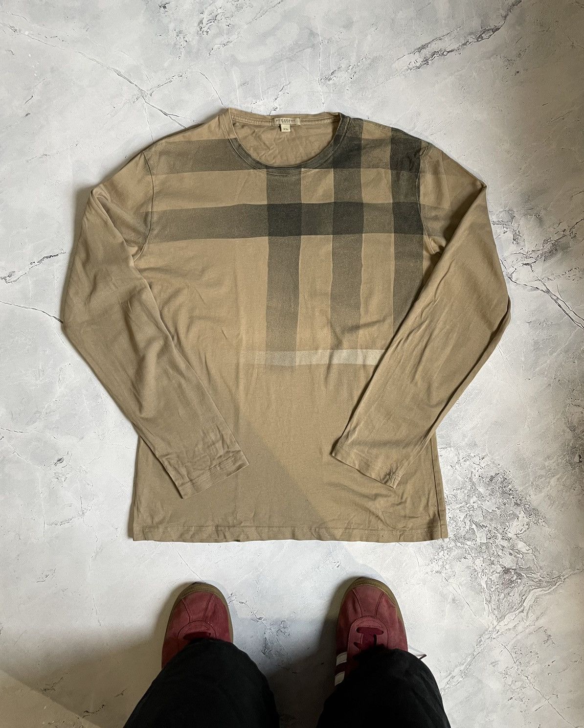 Burberry × Japanese Brand × Vintage Burberry Brit Longsleeve Size US L / EU 52-54 / 3 - 1 Thumbnail