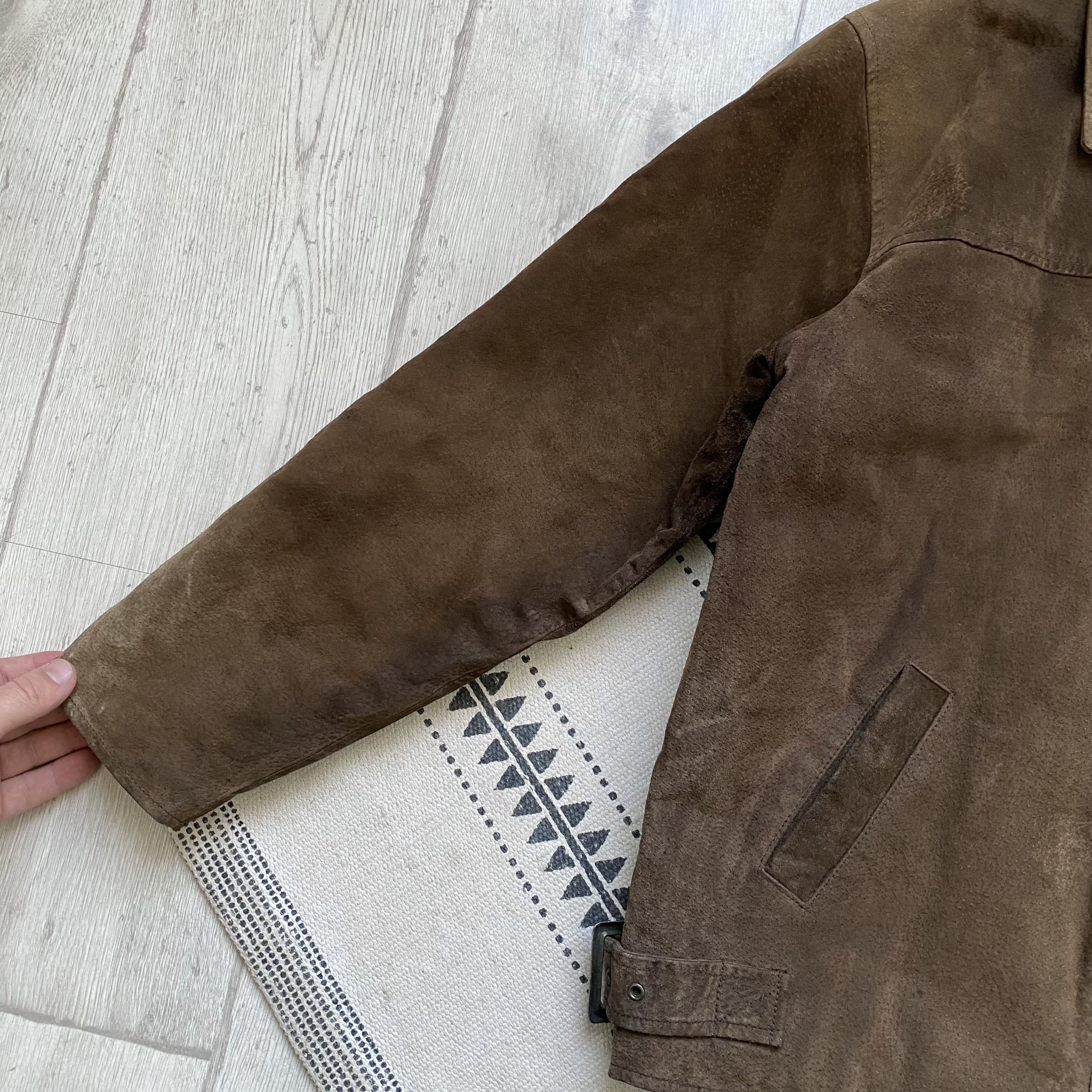 Genuine Leather Vintage 80-90s Faded Leather Brown jacket Genuine Suede Size US S / EU 44-46 / 1 - 4 Thumbnail