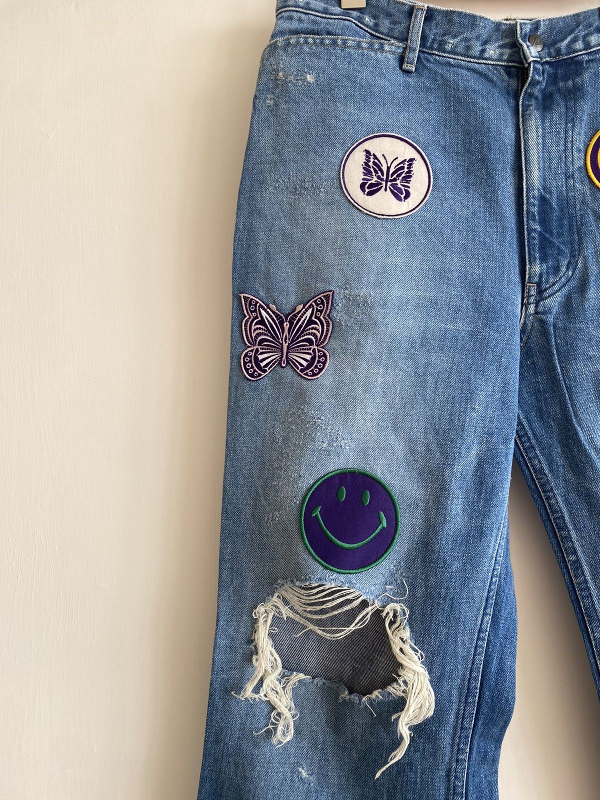 Needles Needles Assorted Patched Flare Jeans Kapital Gallery Dept Size US 34 / EU 50 - 3 Thumbnail