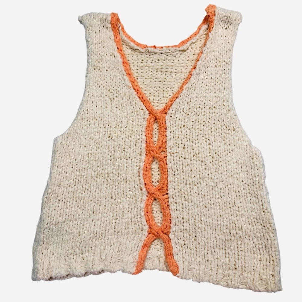 Free People New Free People Sicily Shell Sweater In Ivory Combo Size S Size S / US 4 / IT 40 - 6 Thumbnail