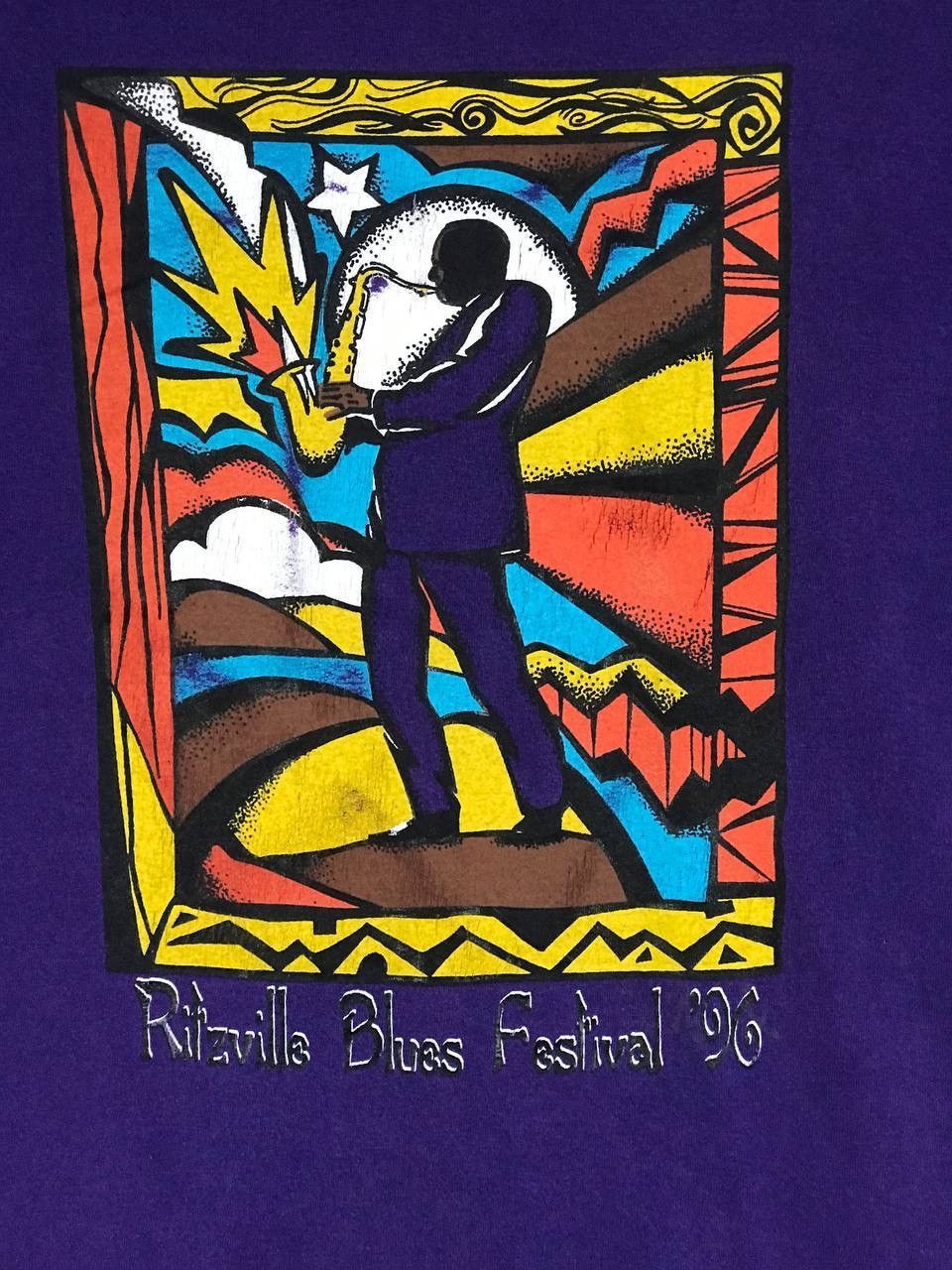 Band Tees × Vintage vintage Ritzville Blues Festival 1996 Size US XL / EU 56 / 4 - 3 Thumbnail