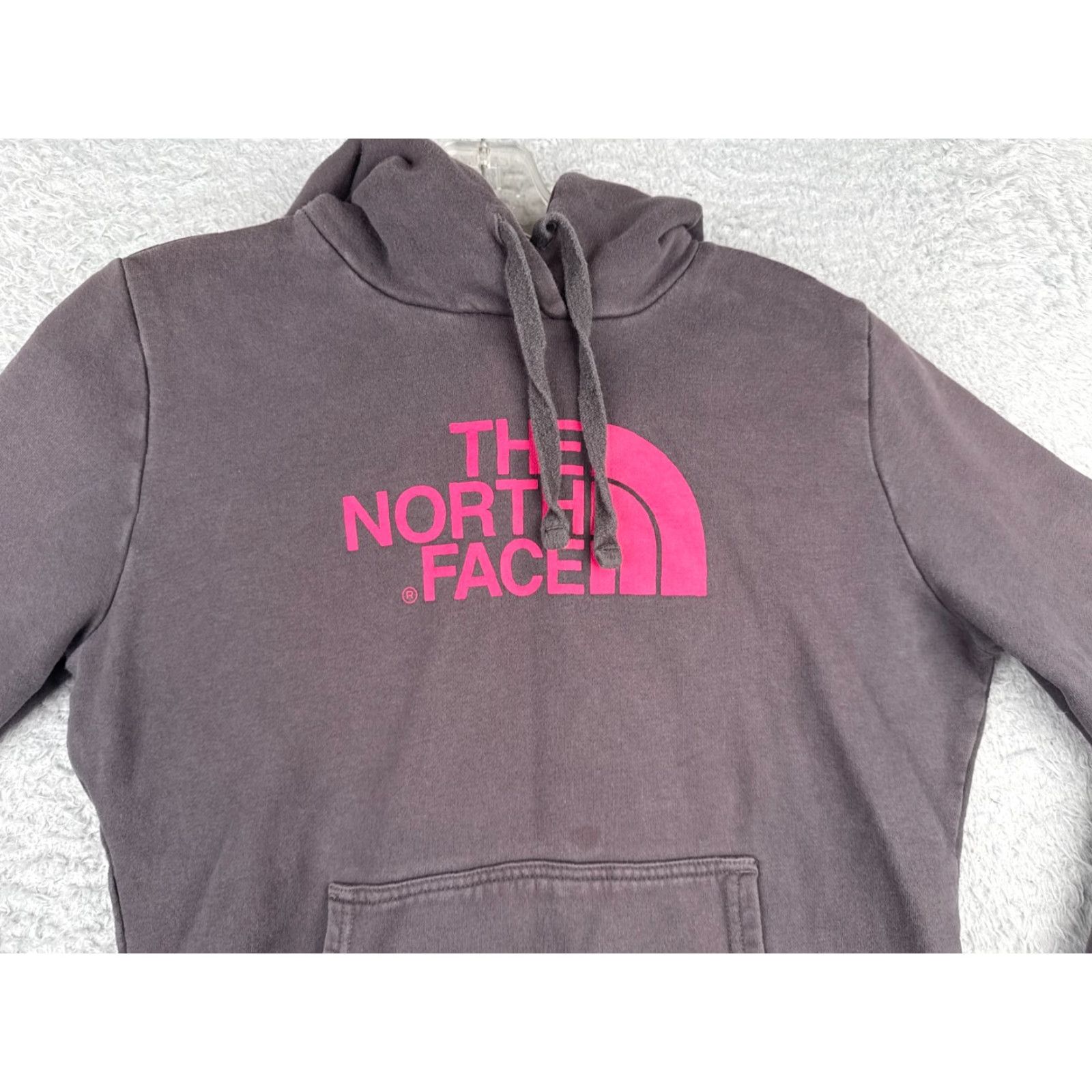 The North Face The North Face Hoodie Women Small Grayish Pink Pullover Pocket Cotton Size S / US 4 / IT 40 - 4 Thumbnail
