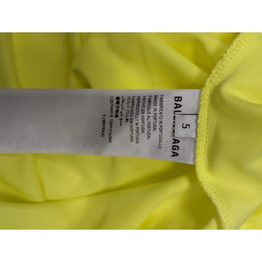 Balenciaga o1rshd1 Soccer Fluo Burly Hi Technical Jersey T-Shirt Yellow Size US XXL / EU 58 / 5 - 16 Thumbnail