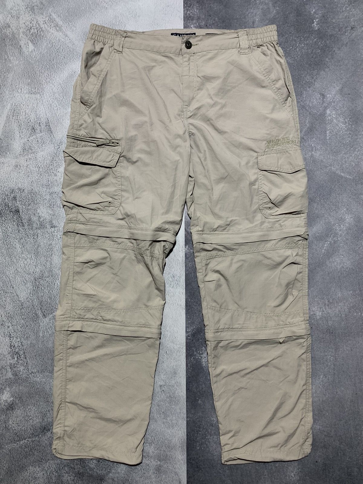 Vintage Vintage Y2K cargo wide pants outdoor style size 36x30 Size US 36 / EU 52 - 1 Thumbnail