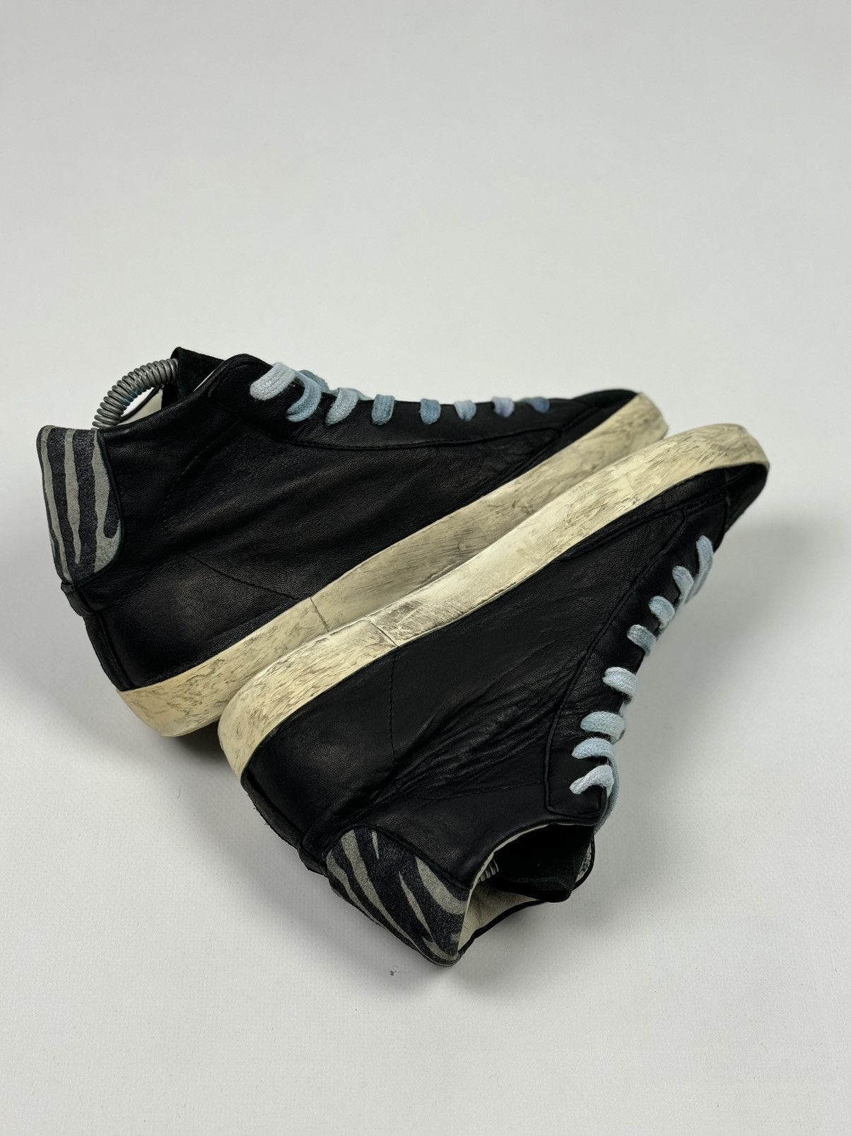 Philippe Model Philippe Model Leather High-Top Sneakers Made in Italy Size US 8 / IT 38 - 6 Thumbnail