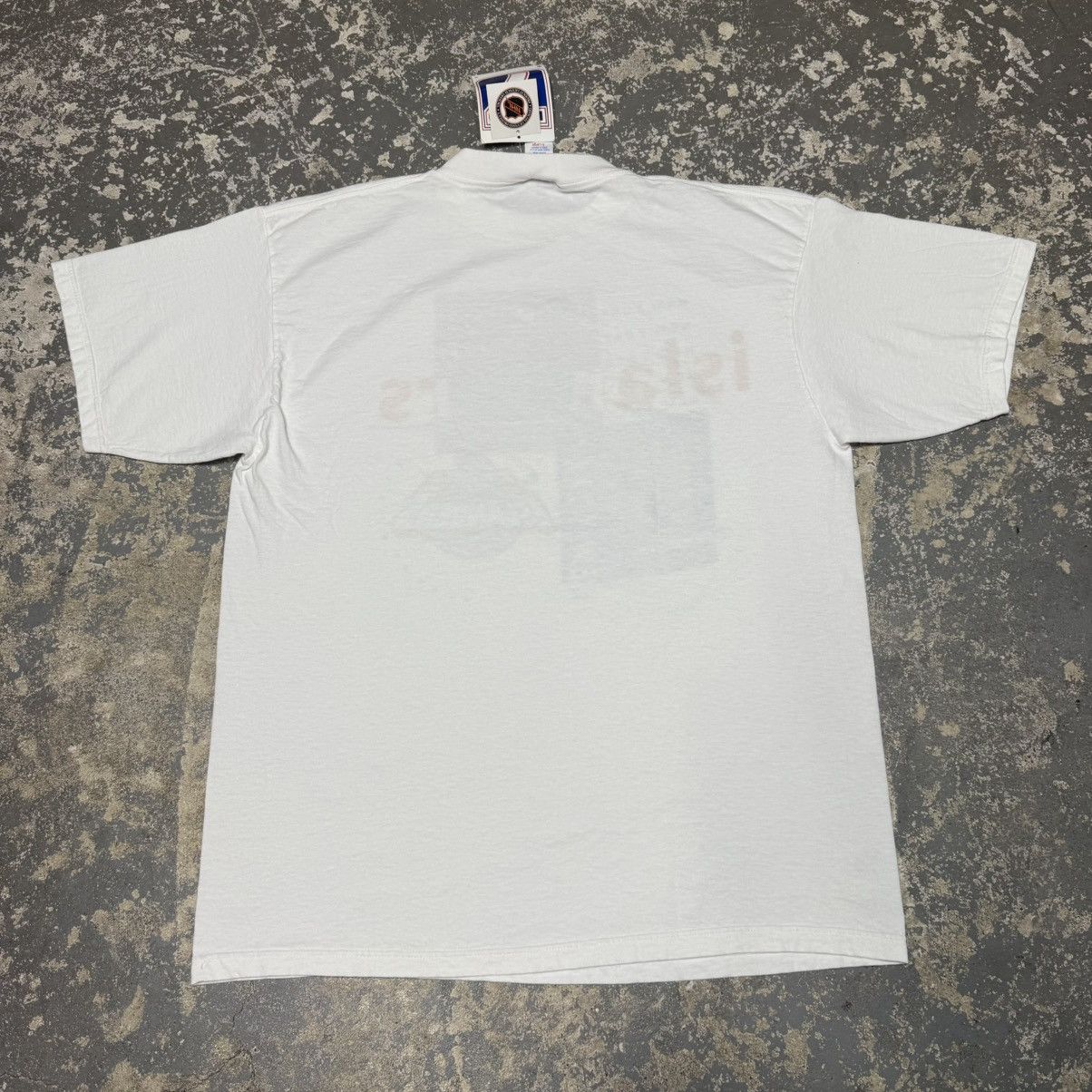 Logo 7 Vintage New York Islanders NHL White NHL 90s Hockey Tshirt Size US XL / EU 56 / 4 - 4 Thumbnail